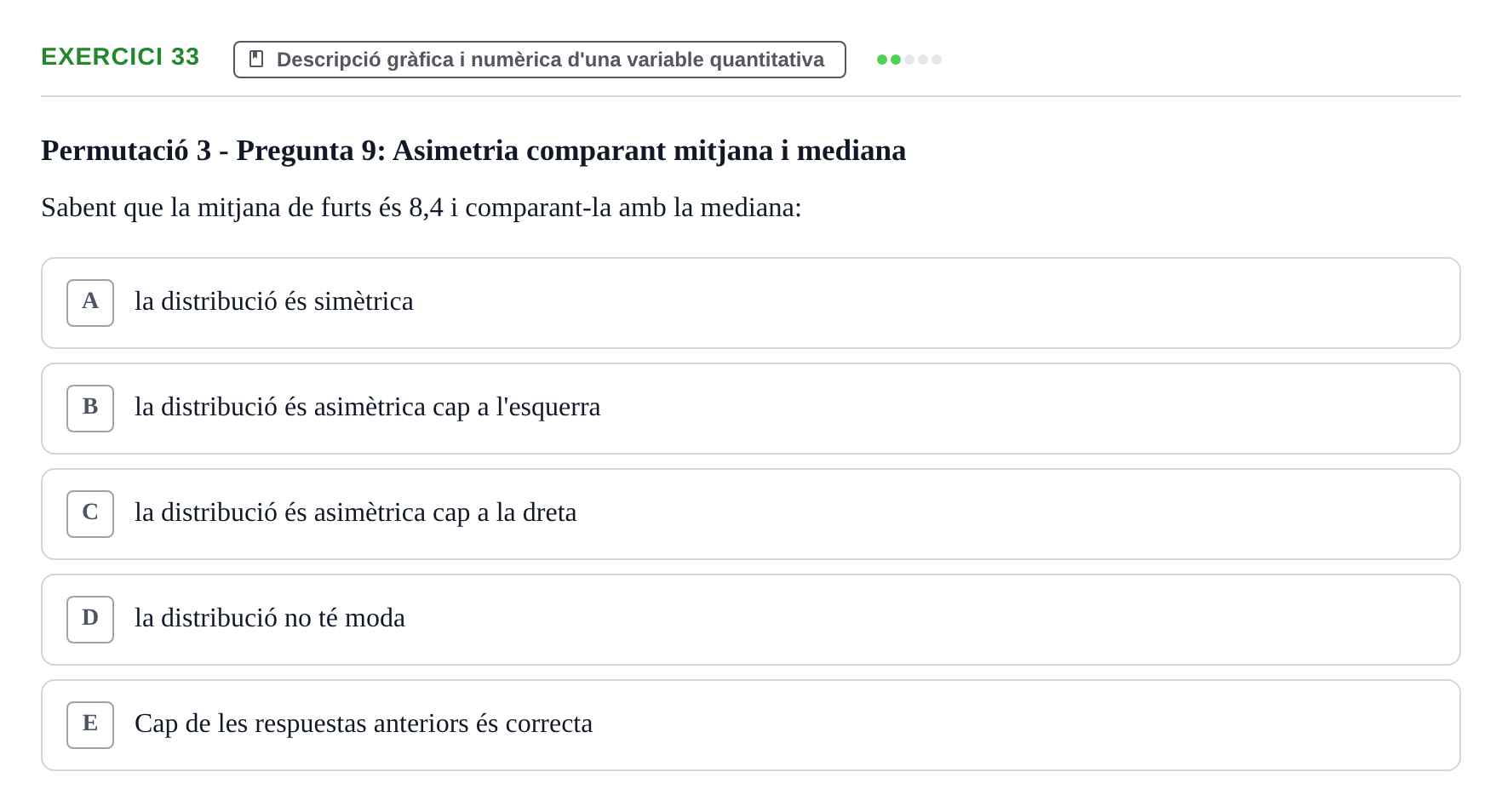 Enunciado: Problema 33 · Anàlisi de Dades UPF Test en classe 1. Anàlisi de Dades