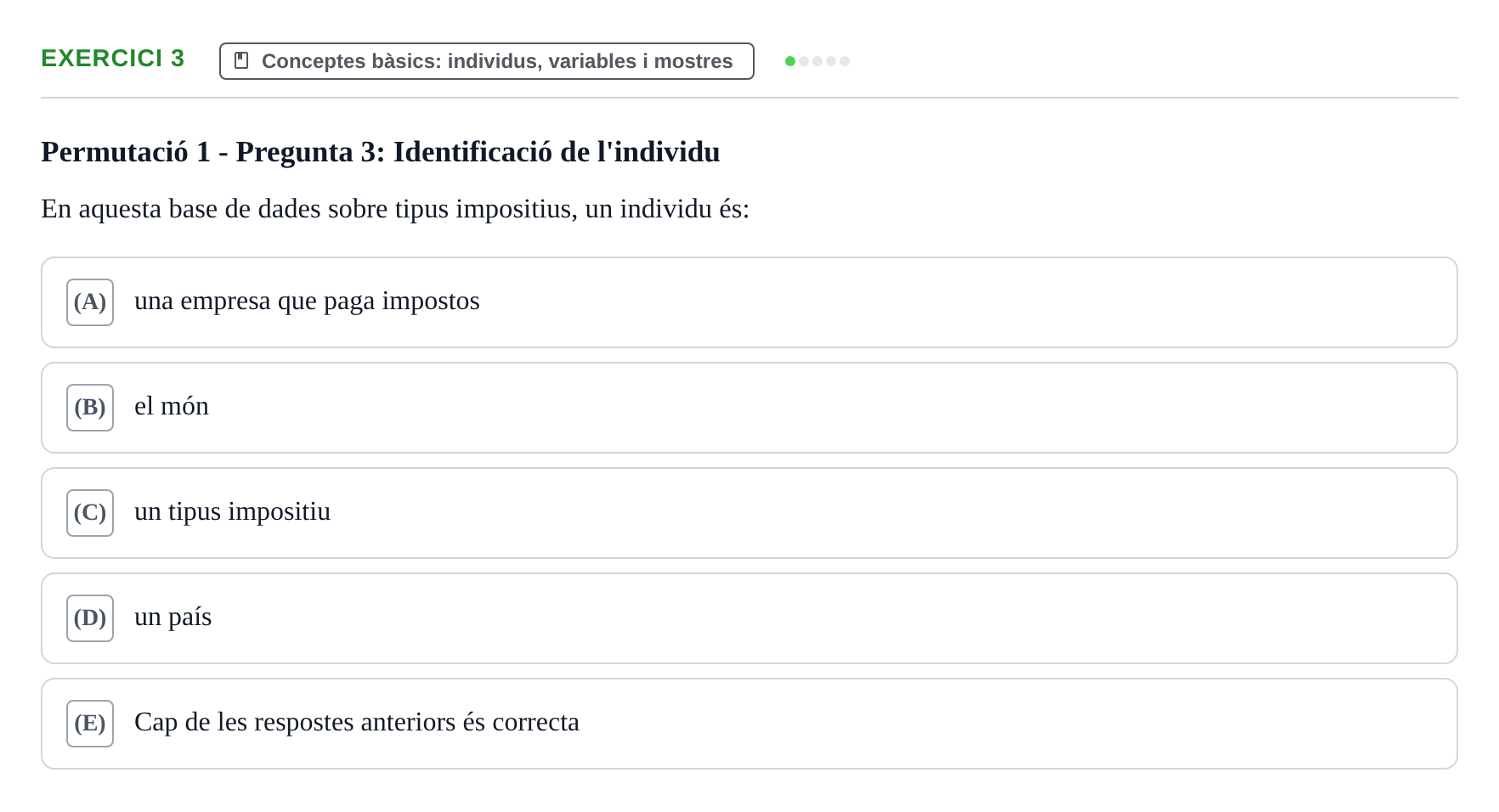Enunciado: Problema 3 · Anàlisi de Dades UPF Test en classe 1. Anàlisi de Dades
