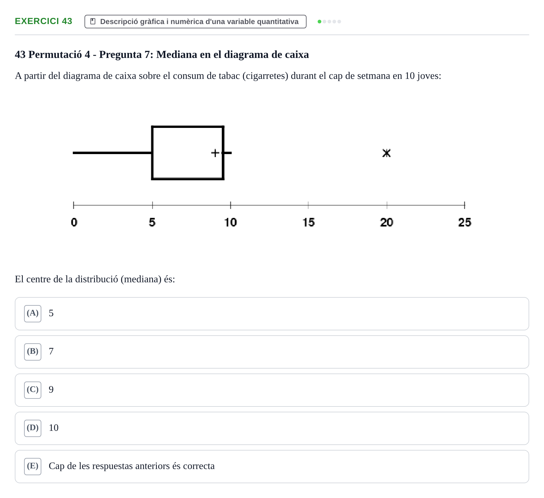 Enunciado: Problema 43 · Anàlisi de Dades UPF Test en classe 1. Anàlisi de Dades