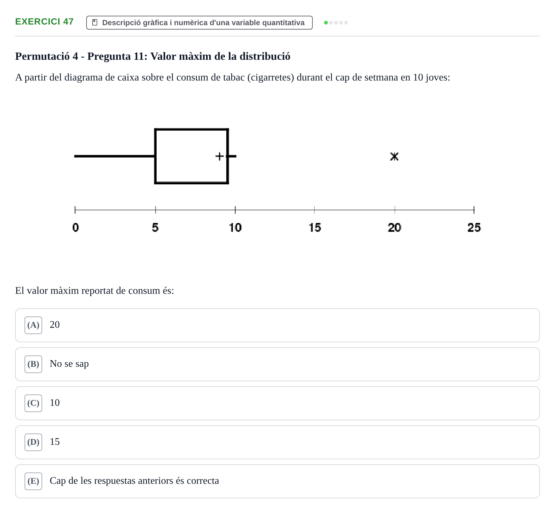 Enunciado: Problema 47 · Anàlisi de Dades UPF Test en classe 1. Anàlisi de Dades