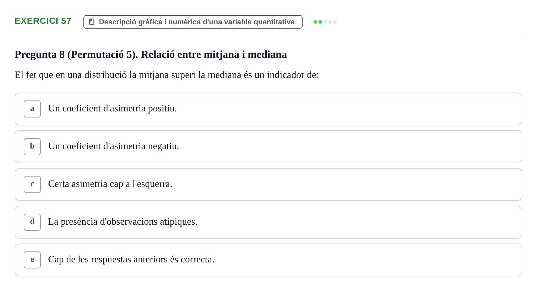 Enunciado: Problema 57 · Anàlisi de Dades UPF Test en classe 1. Anàlisi de Dades