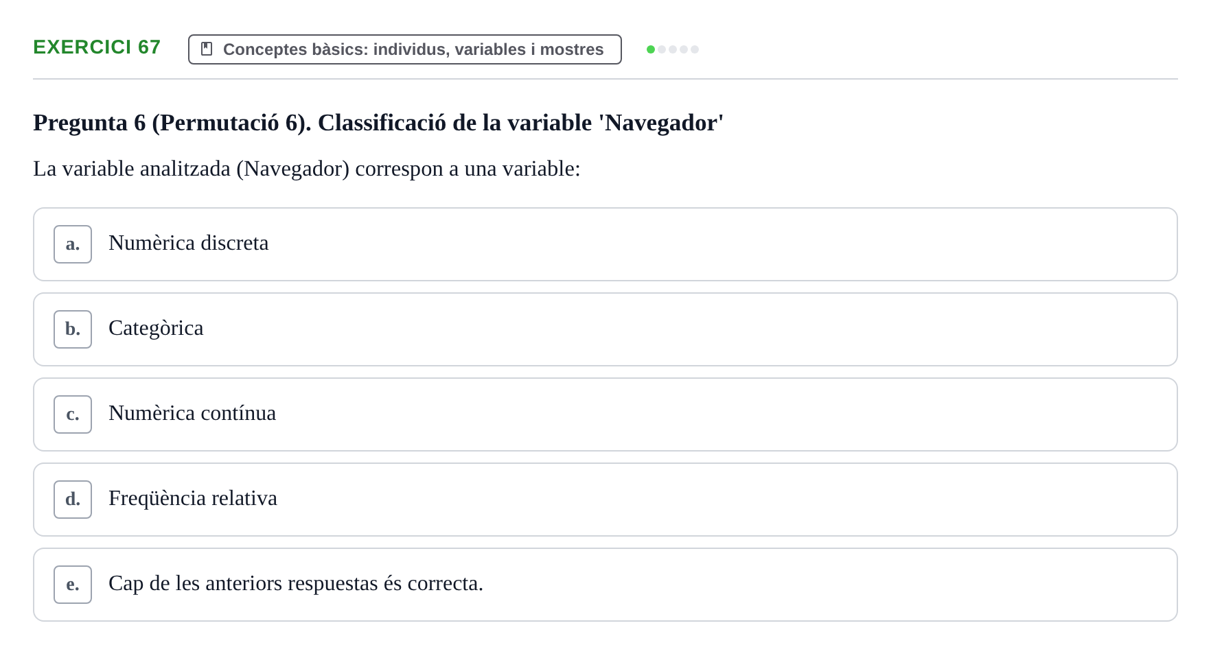 Enunciado: Problema 67 · Anàlisi de Dades UPF Test en classe 1. Anàlisi de Dades