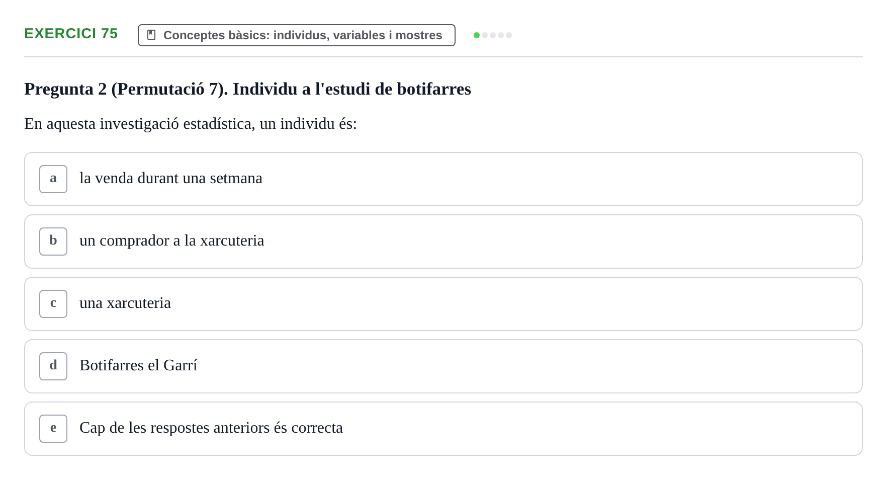 Enunciado: Problema 75 · Anàlisi de Dades UPF Test en classe 1. Anàlisi de Dades