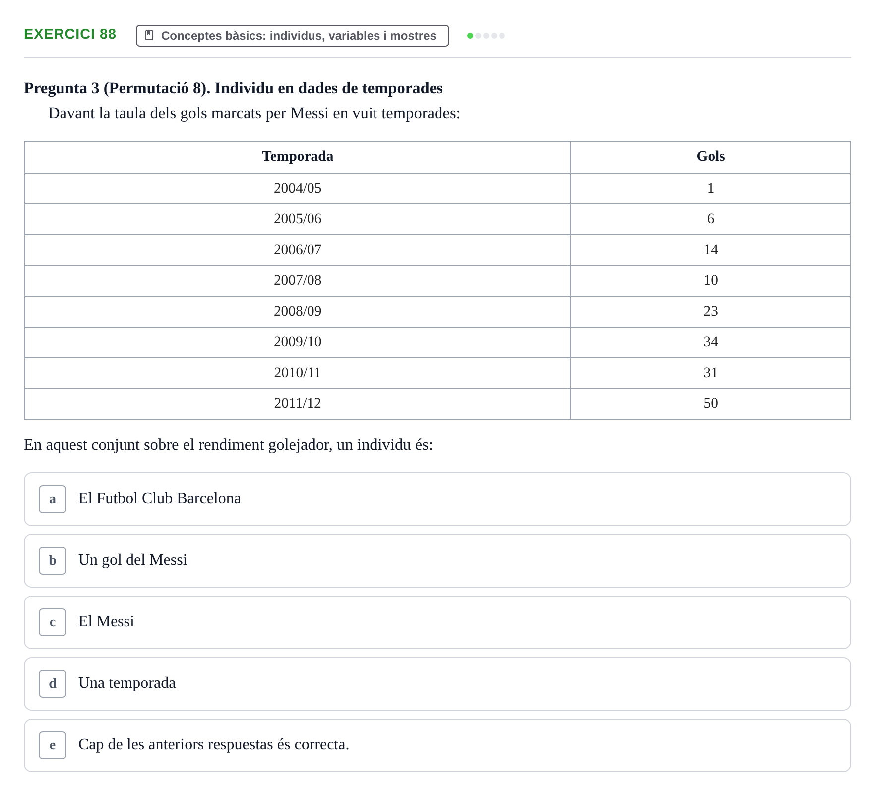 Enunciado: Problema 88 · Anàlisi de Dades UPF Test en classe 1. Anàlisi de Dades