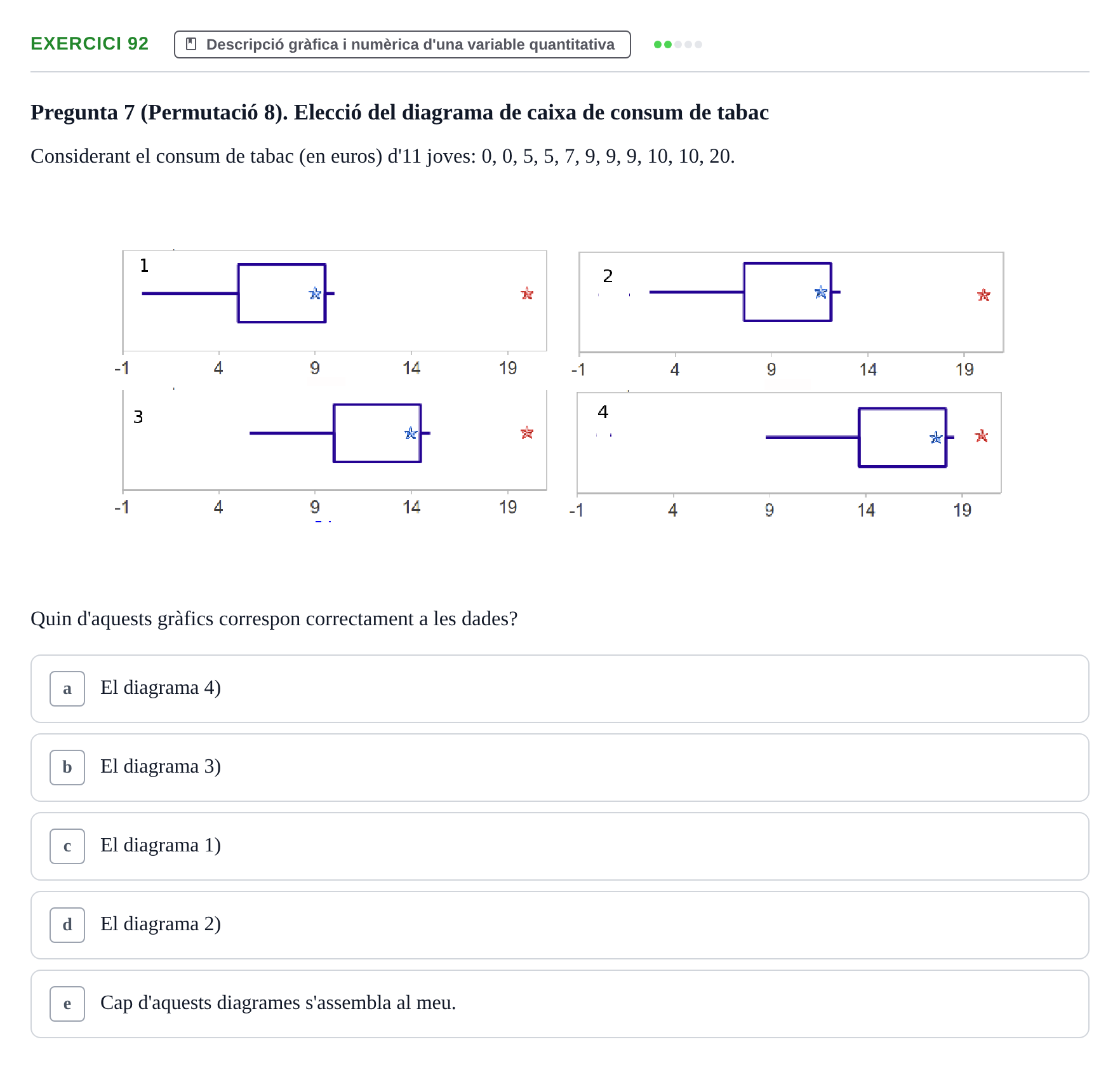 Enunciado: Problema 92 · Anàlisi de Dades UPF Test en classe 1. Anàlisi de Dades