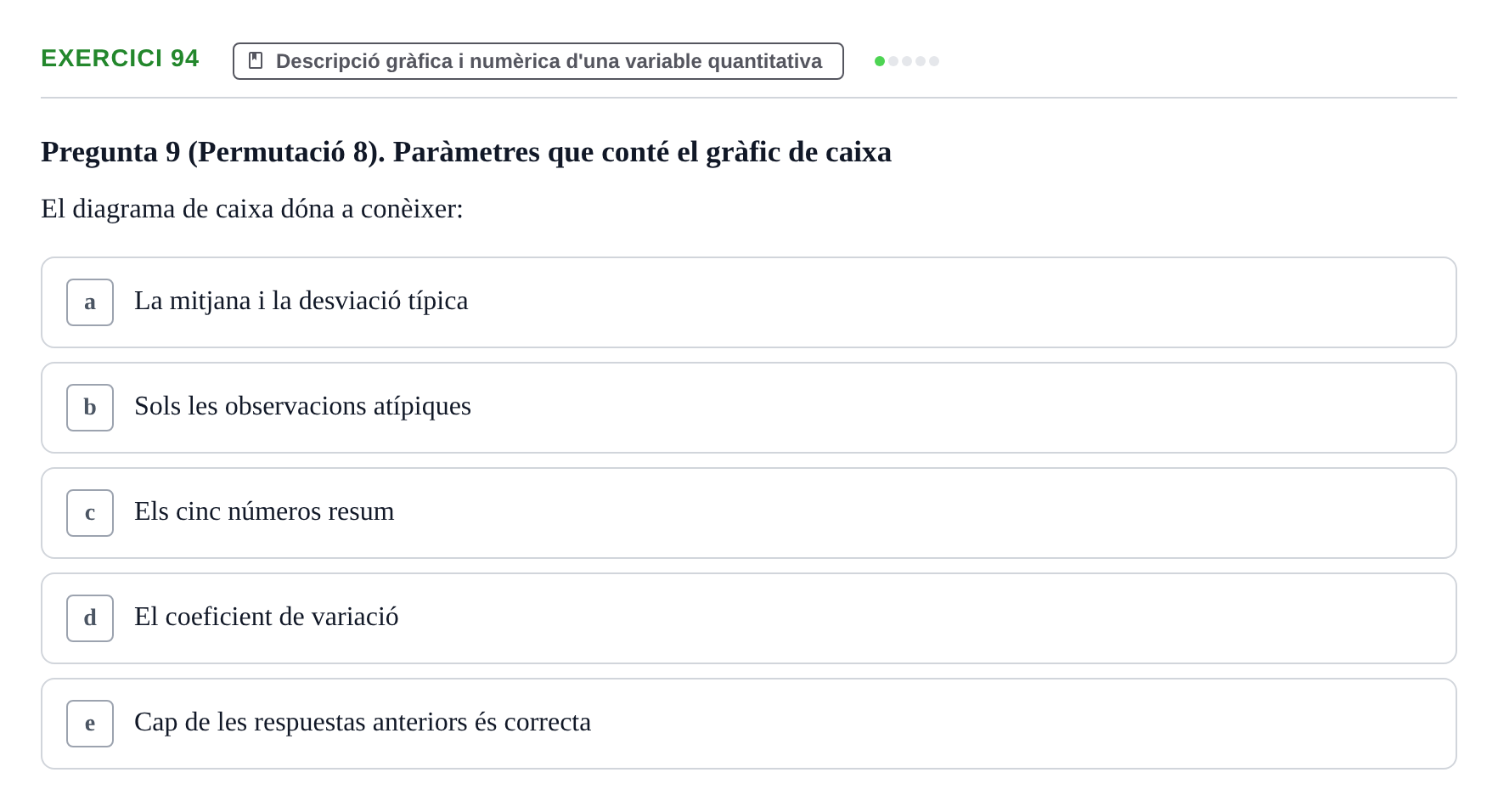 Enunciado: Problema 94 · Anàlisi de Dades UPF Test en classe 1. Anàlisi de Dades