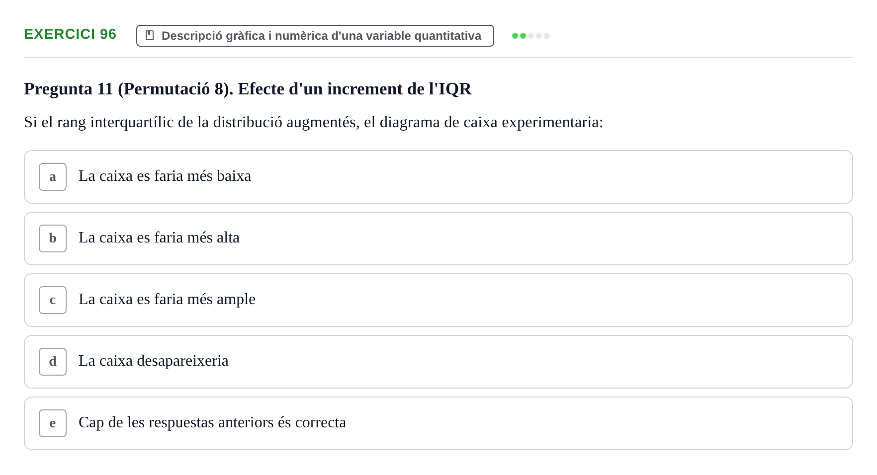 Enunciado: Problema 96 · Anàlisi de Dades UPF Test en classe 1. Anàlisi de Dades