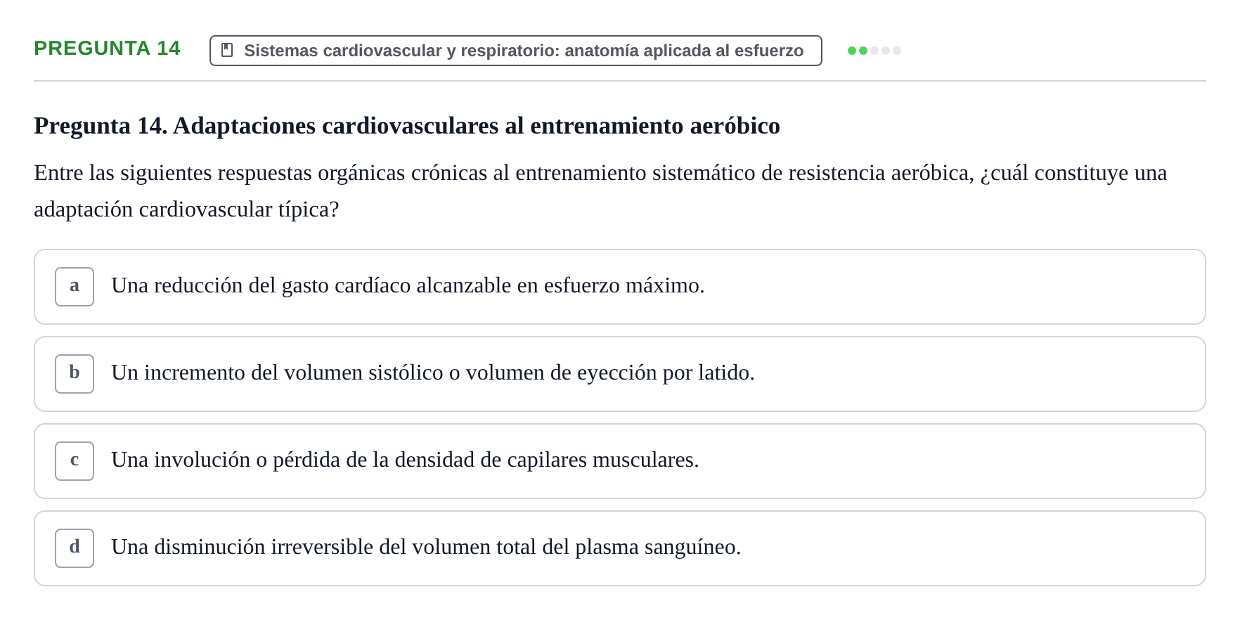Enunciado: Pregunta 14