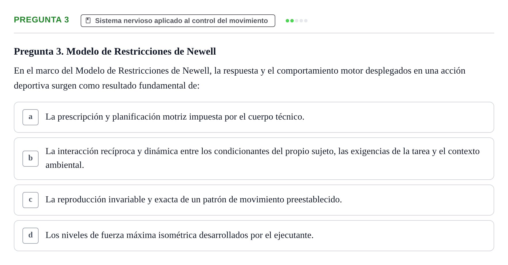 Enunciado: Pregunta 3