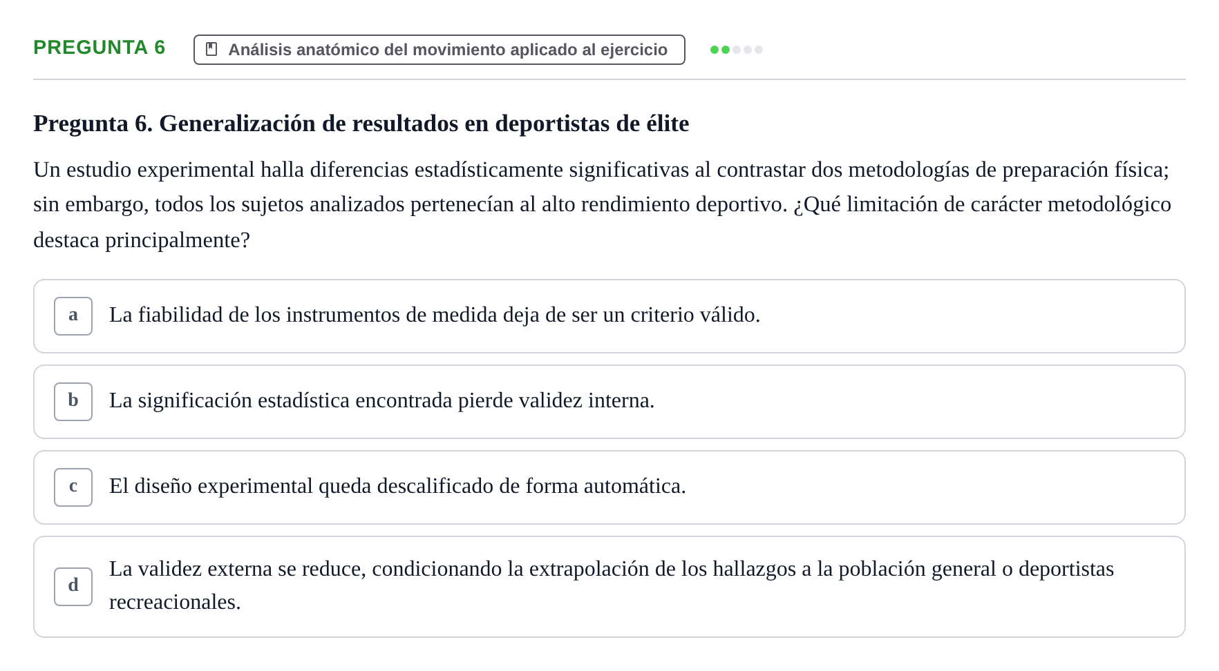 Enunciado: Pregunta 6
