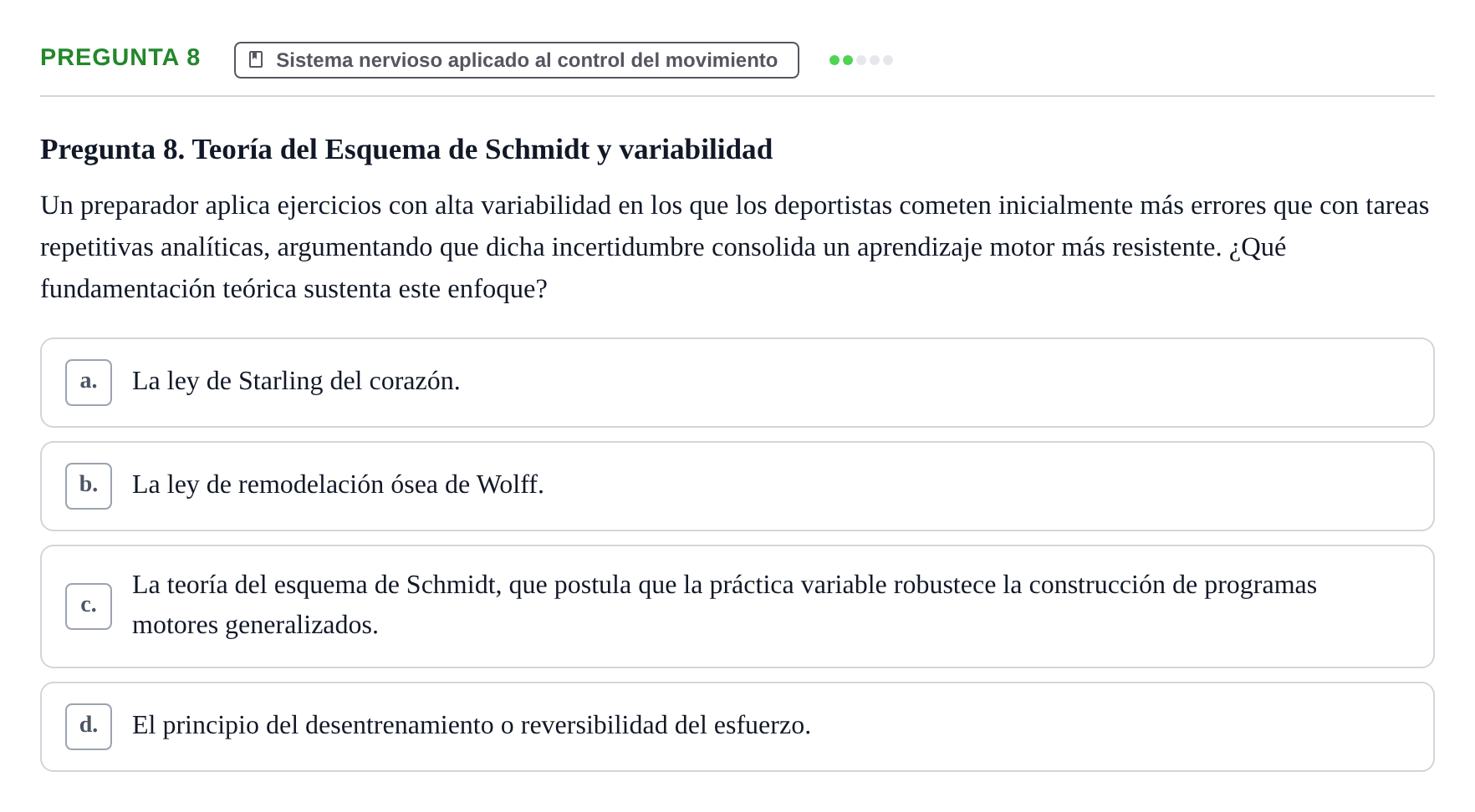 Enunciado: Pregunta 8