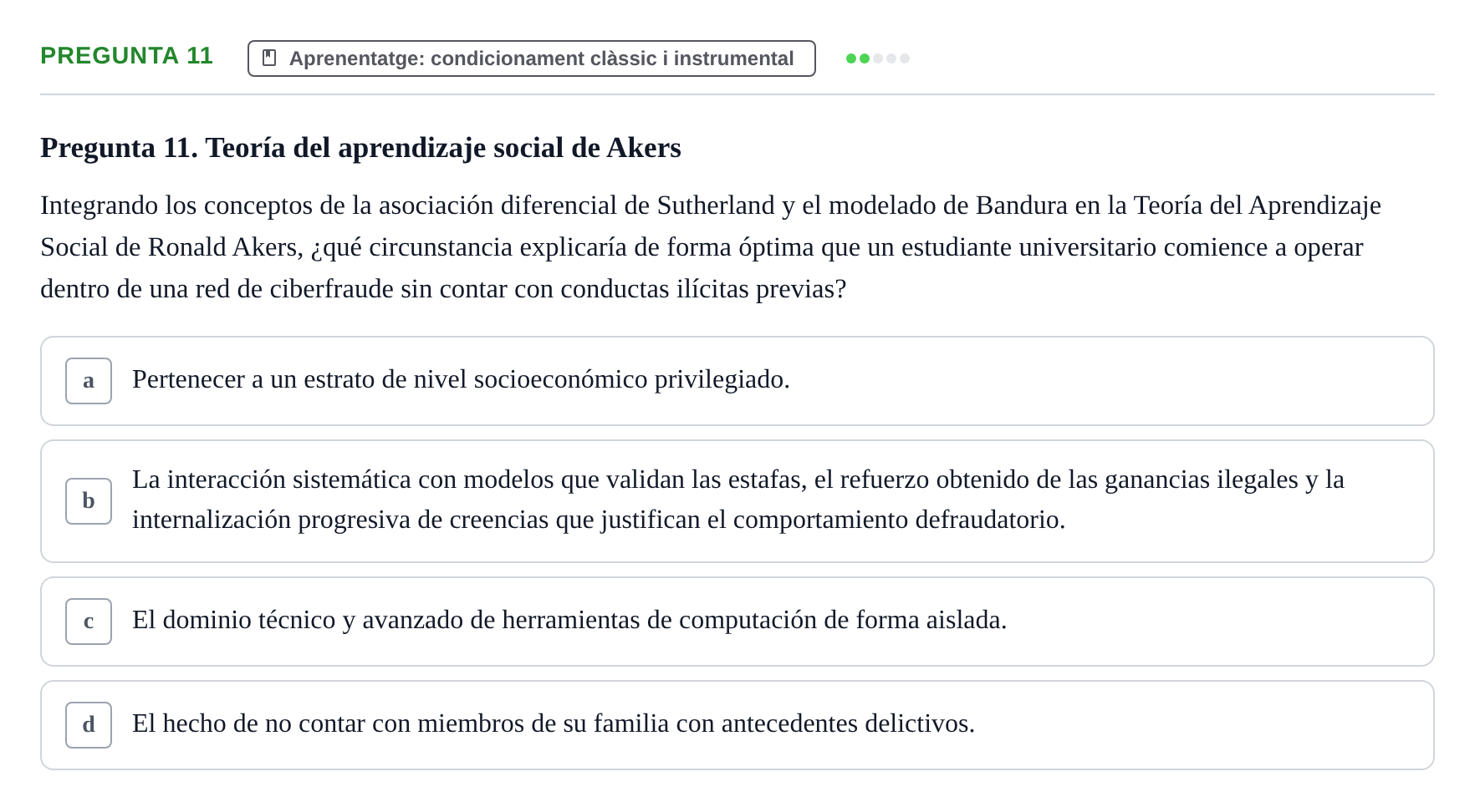 Enunciado: Pregunta 11