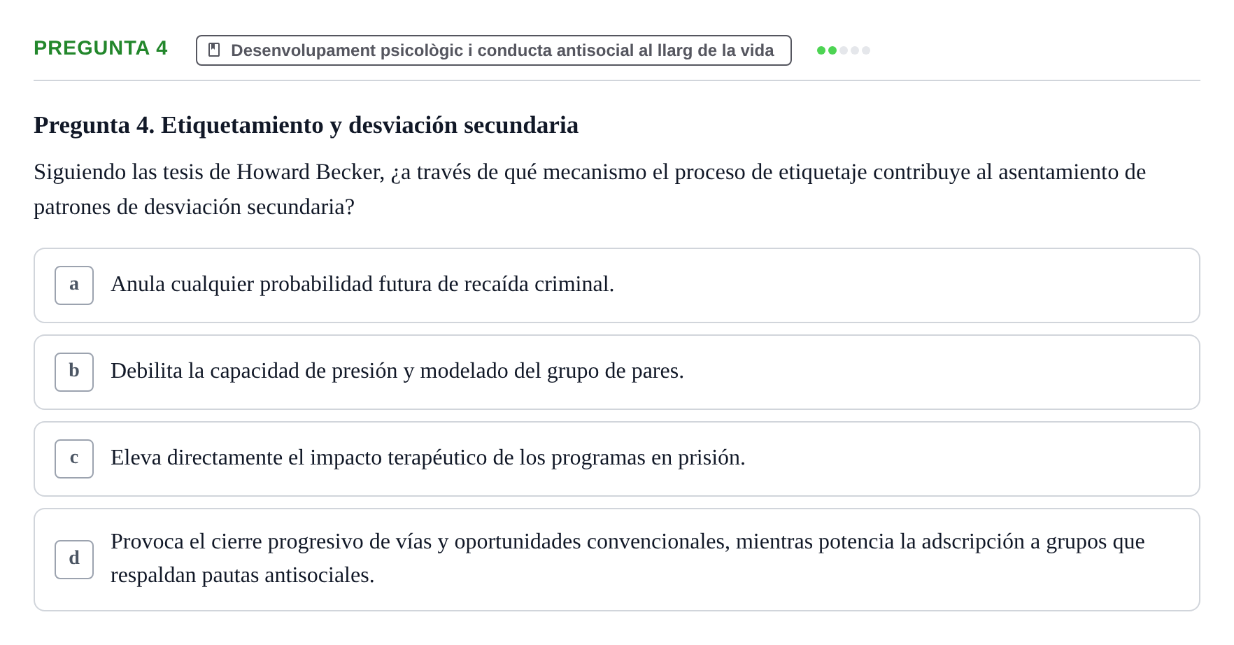 Enunciado: Pregunta 4