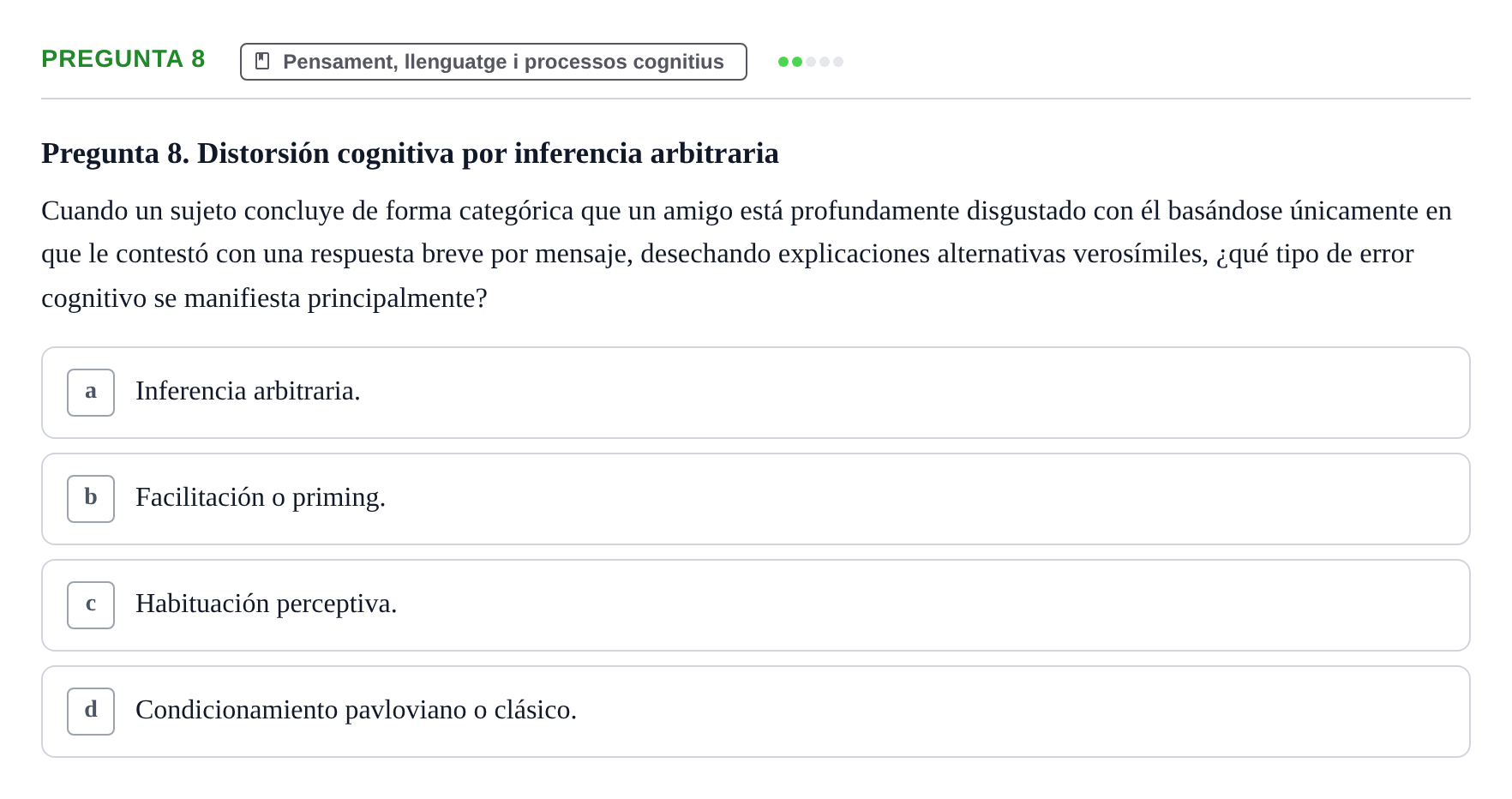 Enunciado: Pregunta 8