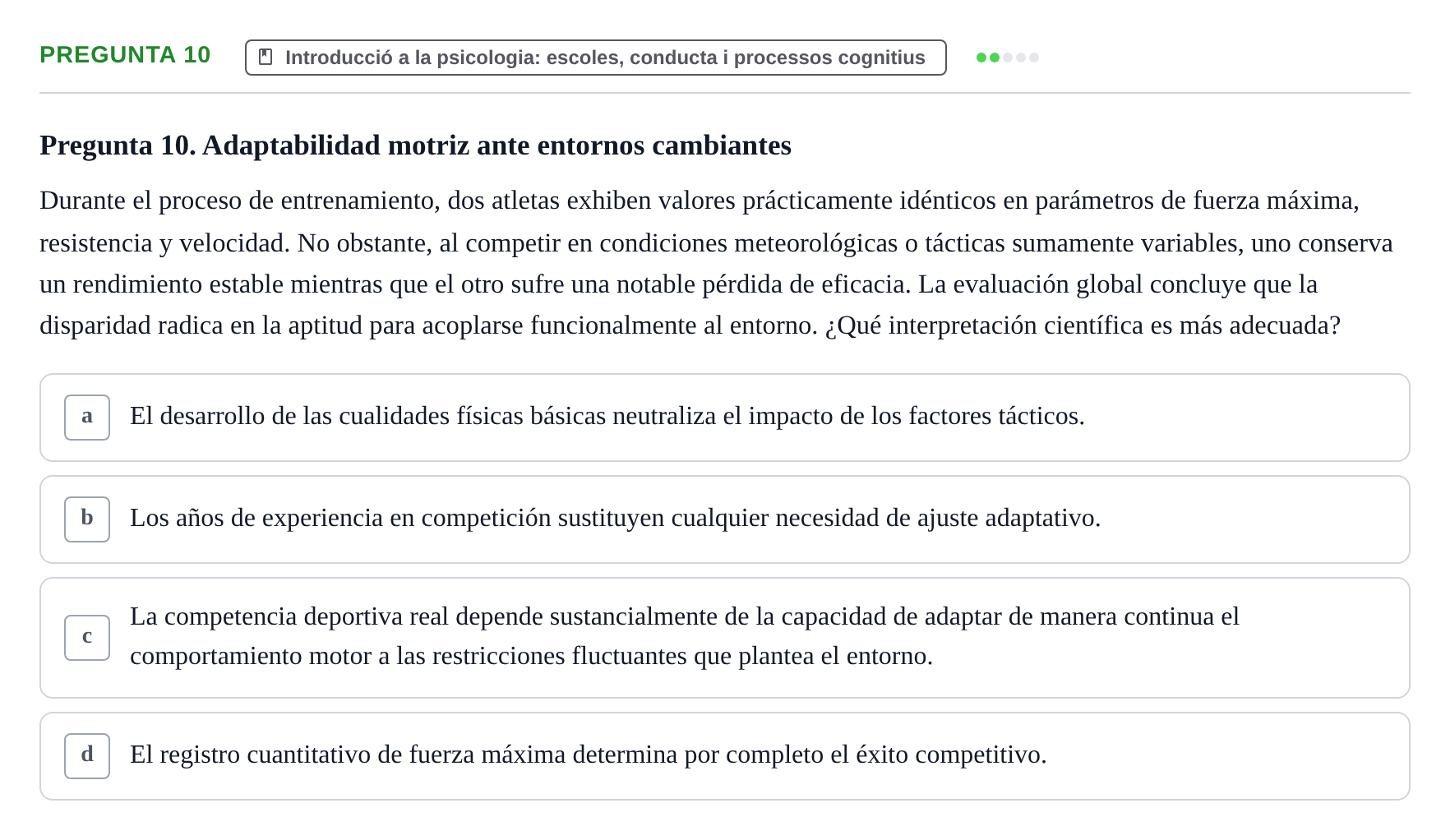 Enunciado: Pregunta 10