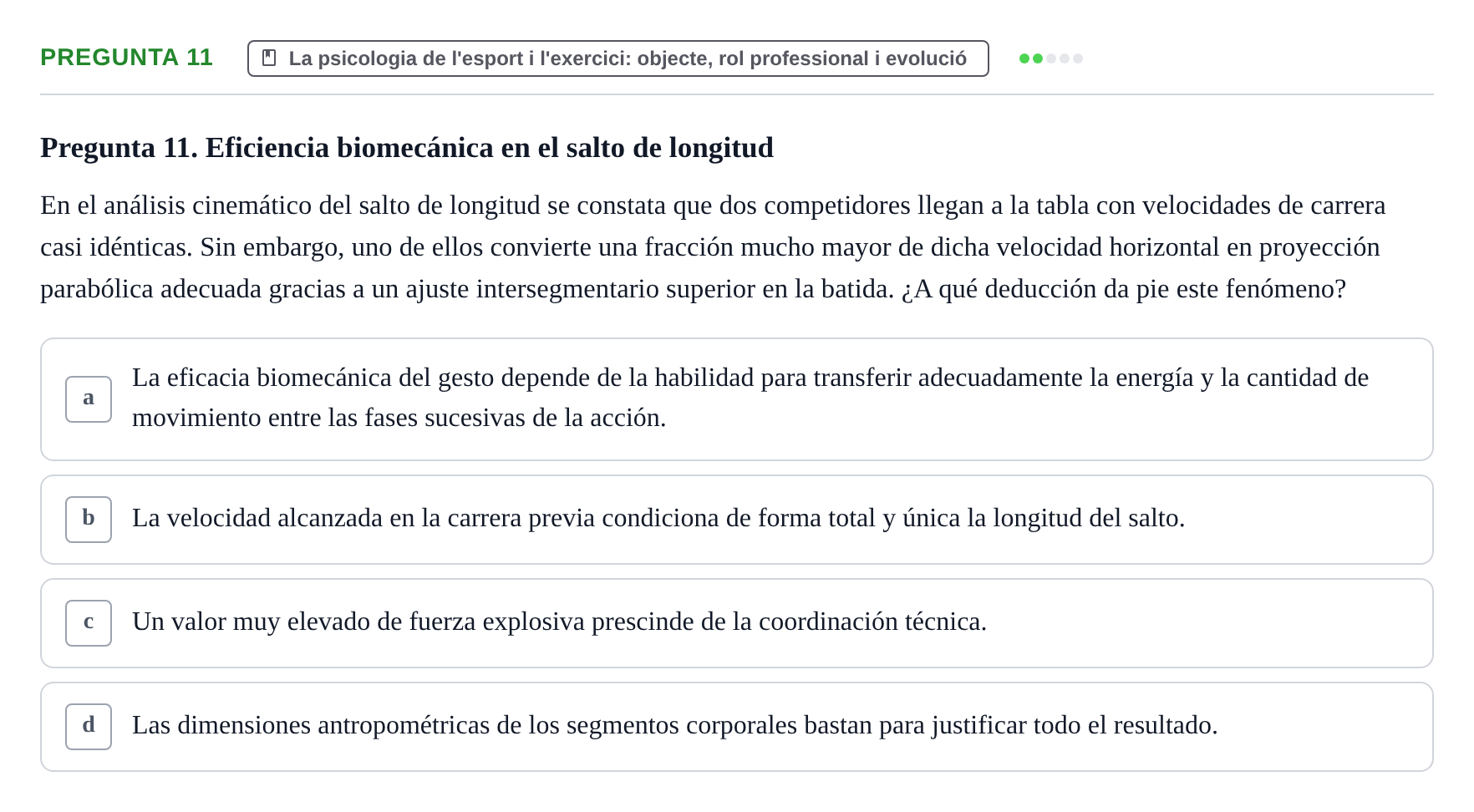 Enunciado: Pregunta 11