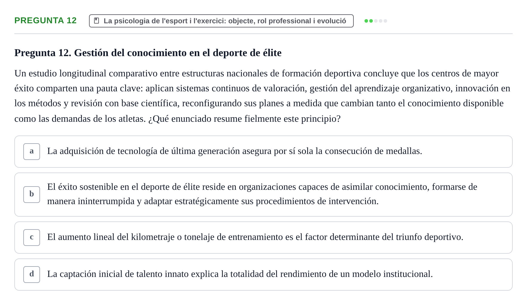 Enunciado: Pregunta 12