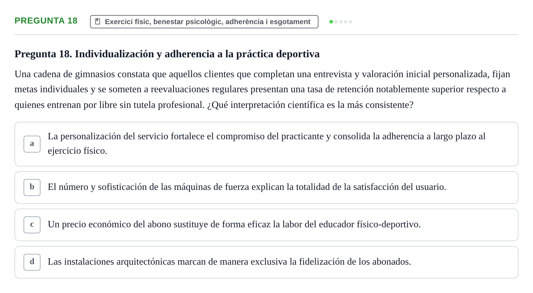 Enunciado: Pregunta 18