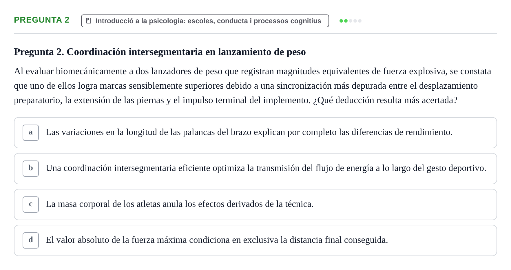 Enunciado: Pregunta 2