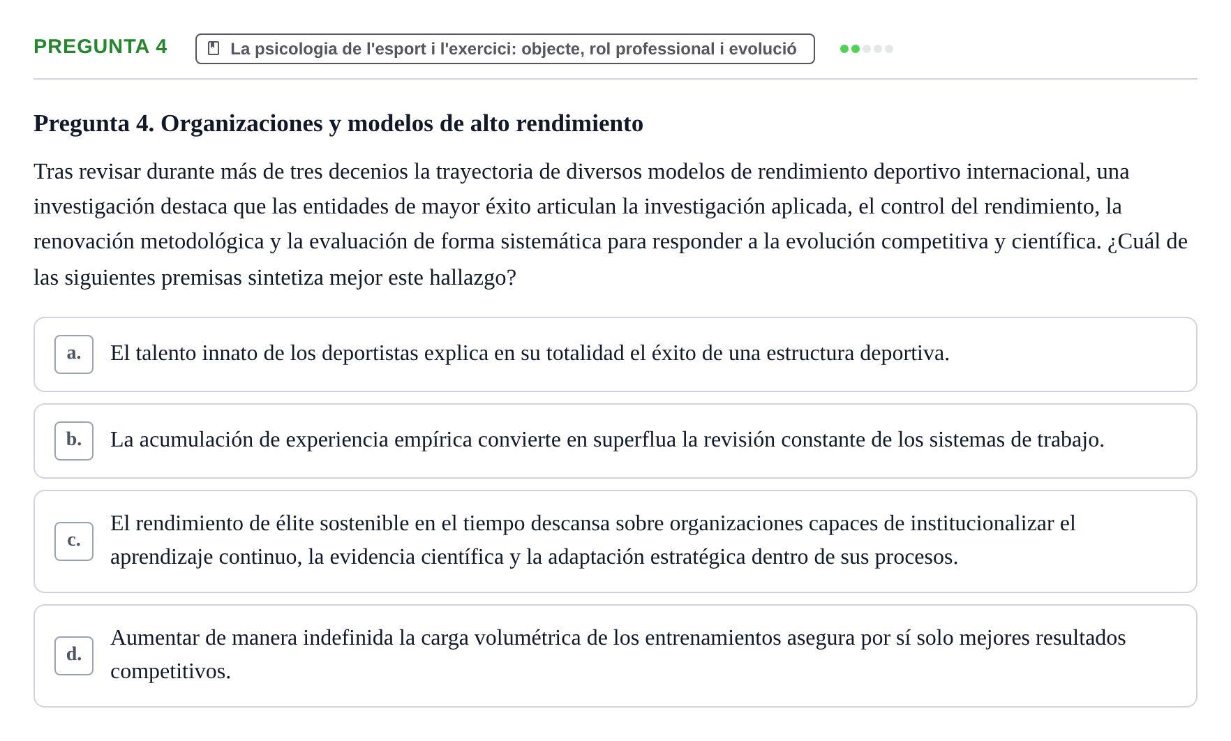 Enunciado: Pregunta 4