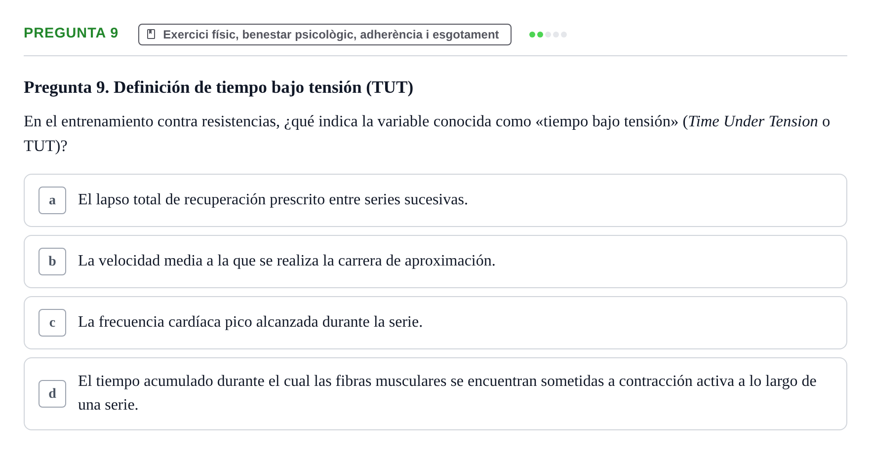 Enunciado: Pregunta 9