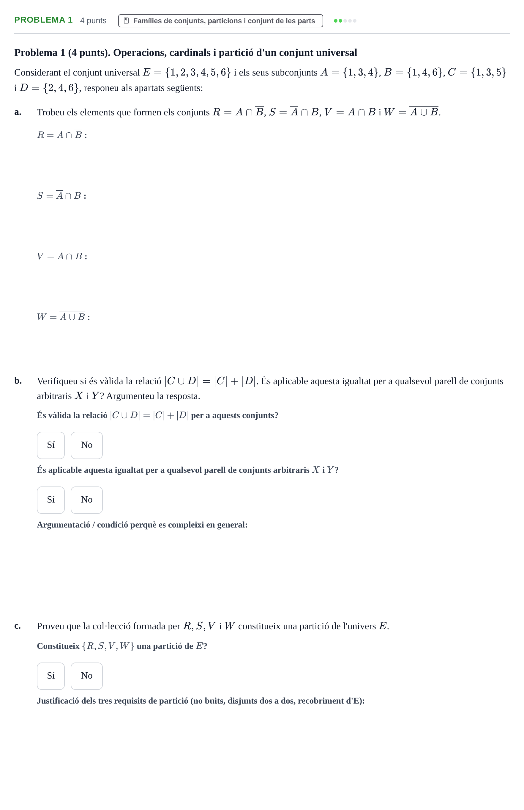 Enunciado: Problema 1 · Álgebra UDL 2020