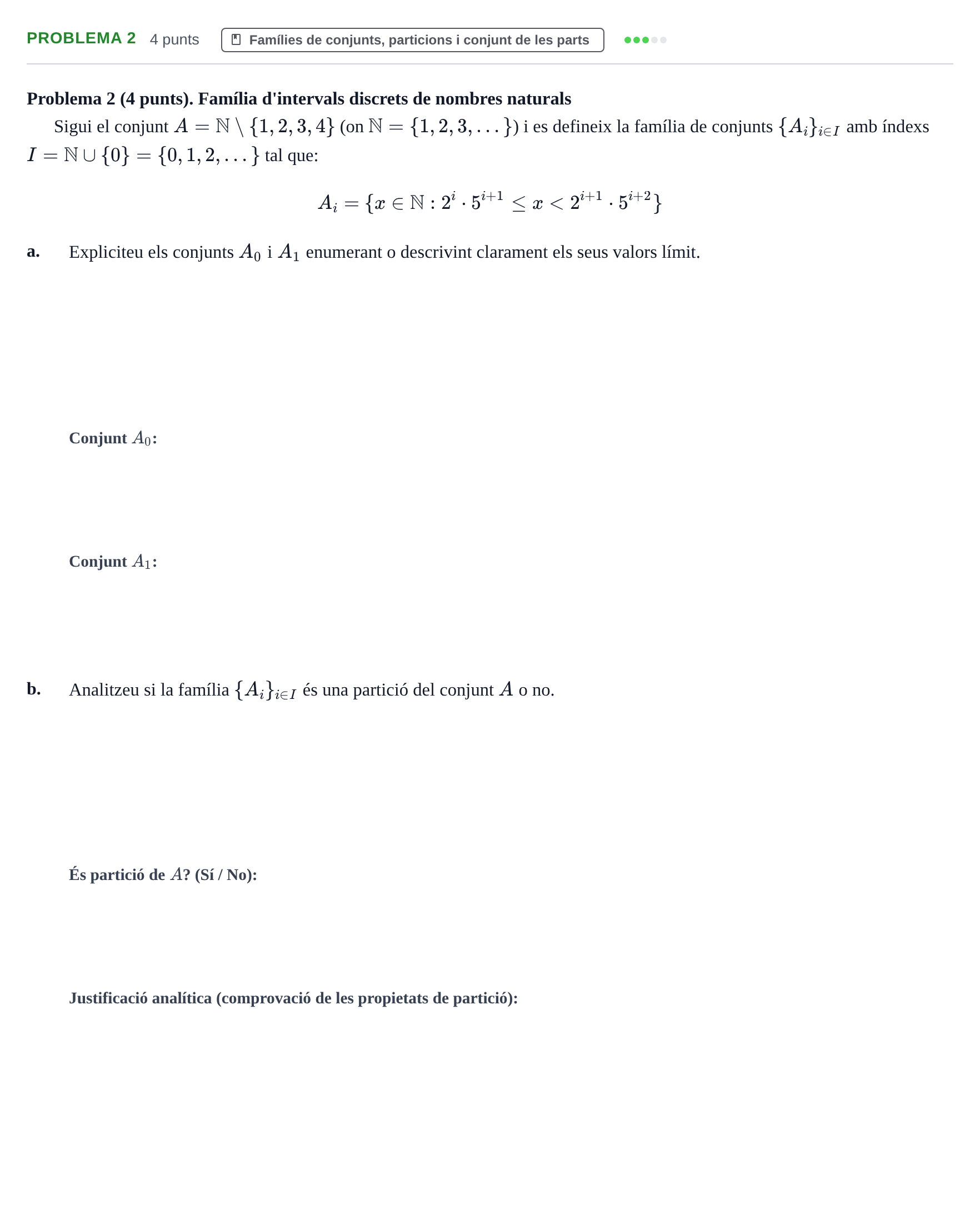 Enunciado: Problema 2 · Álgebra UDL 2020