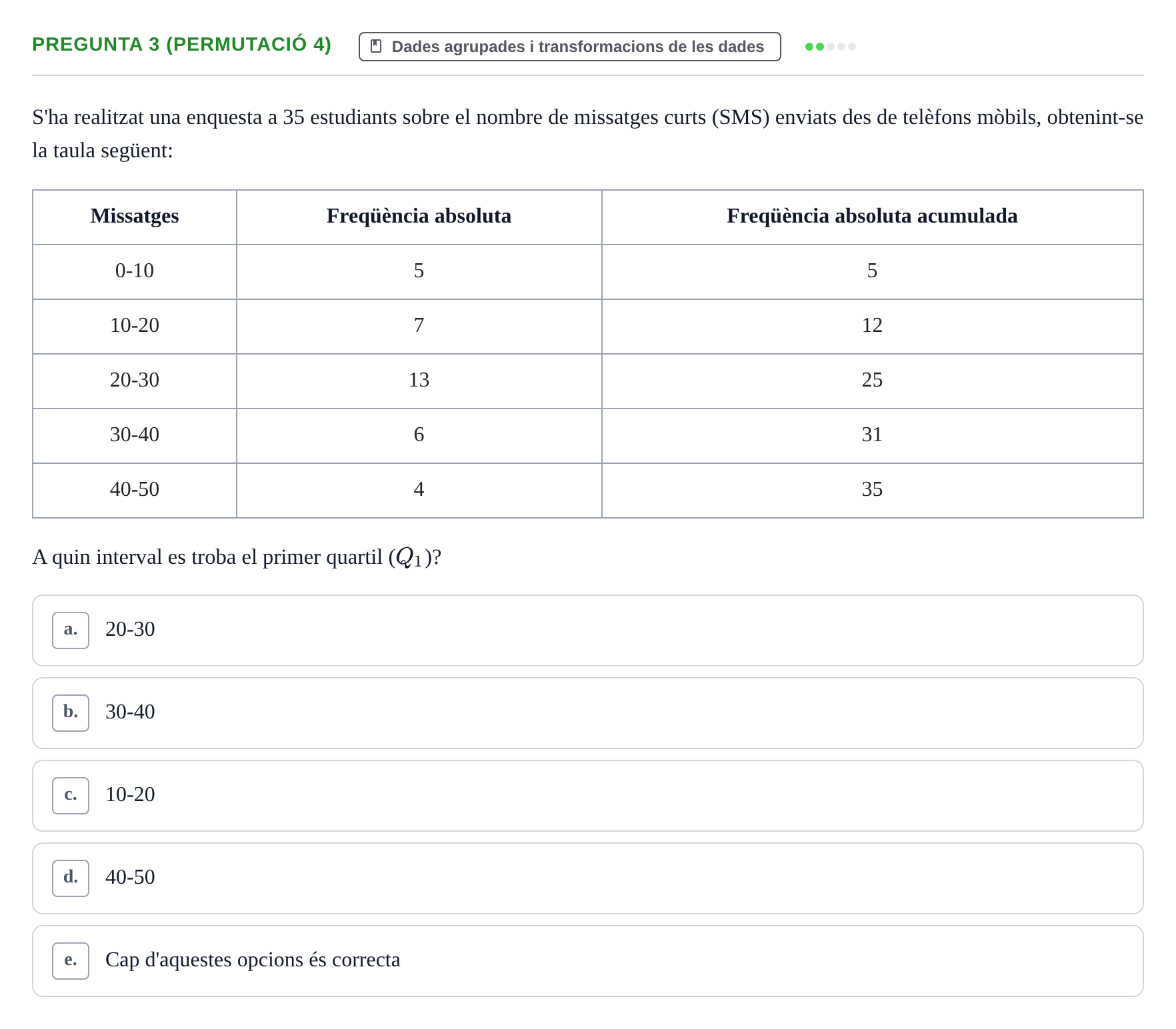 Enunciado: Pregunta 3 (Permutació 4) · Anàlisi de Dades UPF Test en classe 2 (Part 1)