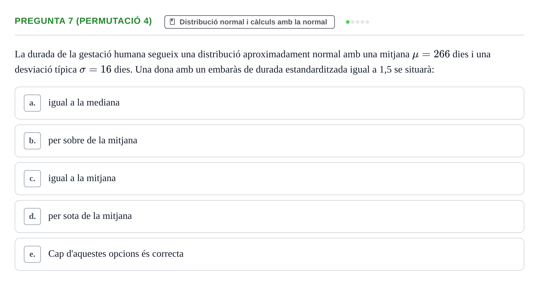 Enunciado: Pregunta 7 (Permutació 4) · Anàlisi de Dades UPF Test en classe 2 (Part 1)