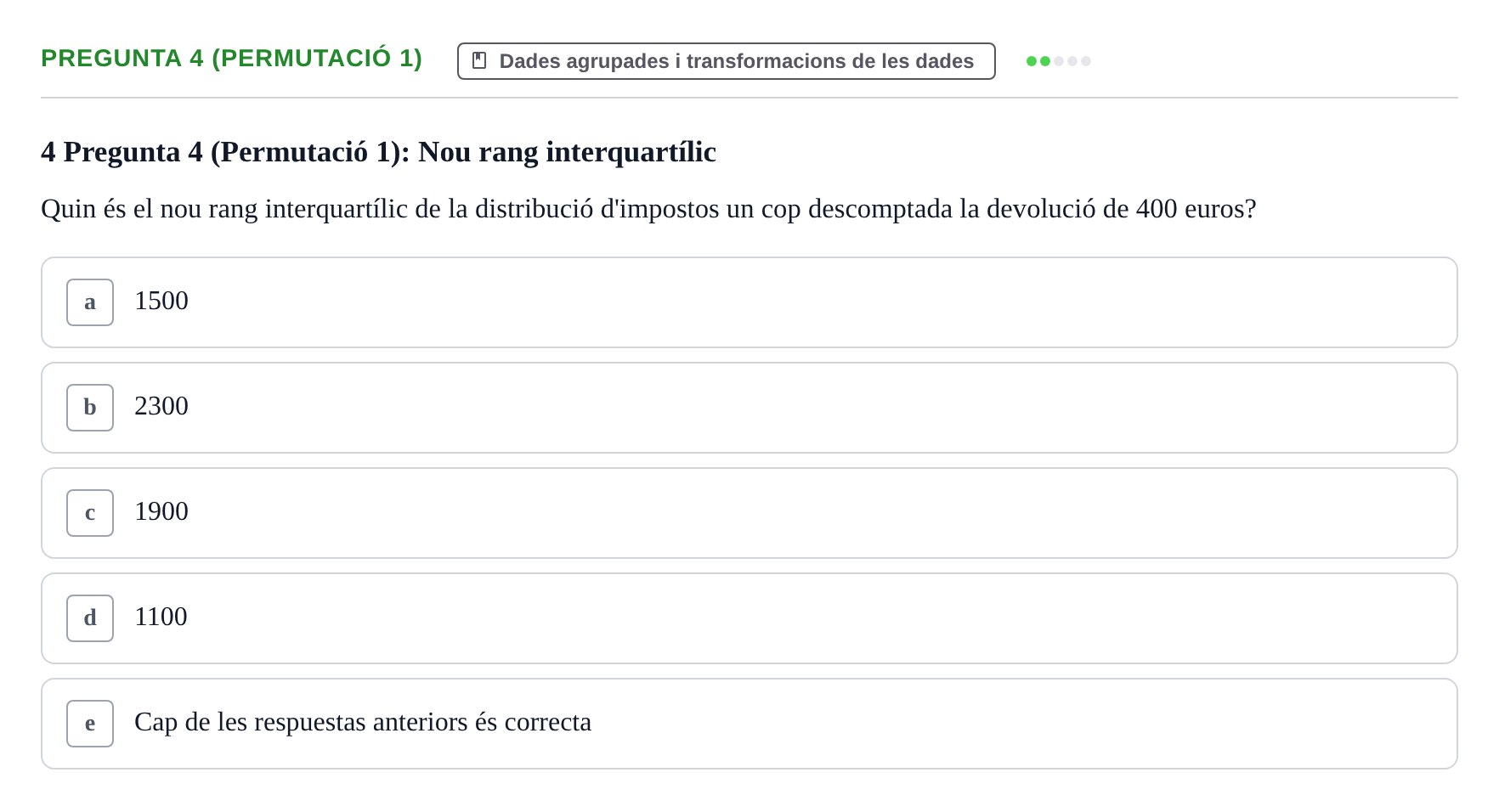 Enunciado: Pregunta 4 (Permutació 1) · Anàlisi de Dades UPF Test en classe 2 (Part 1)