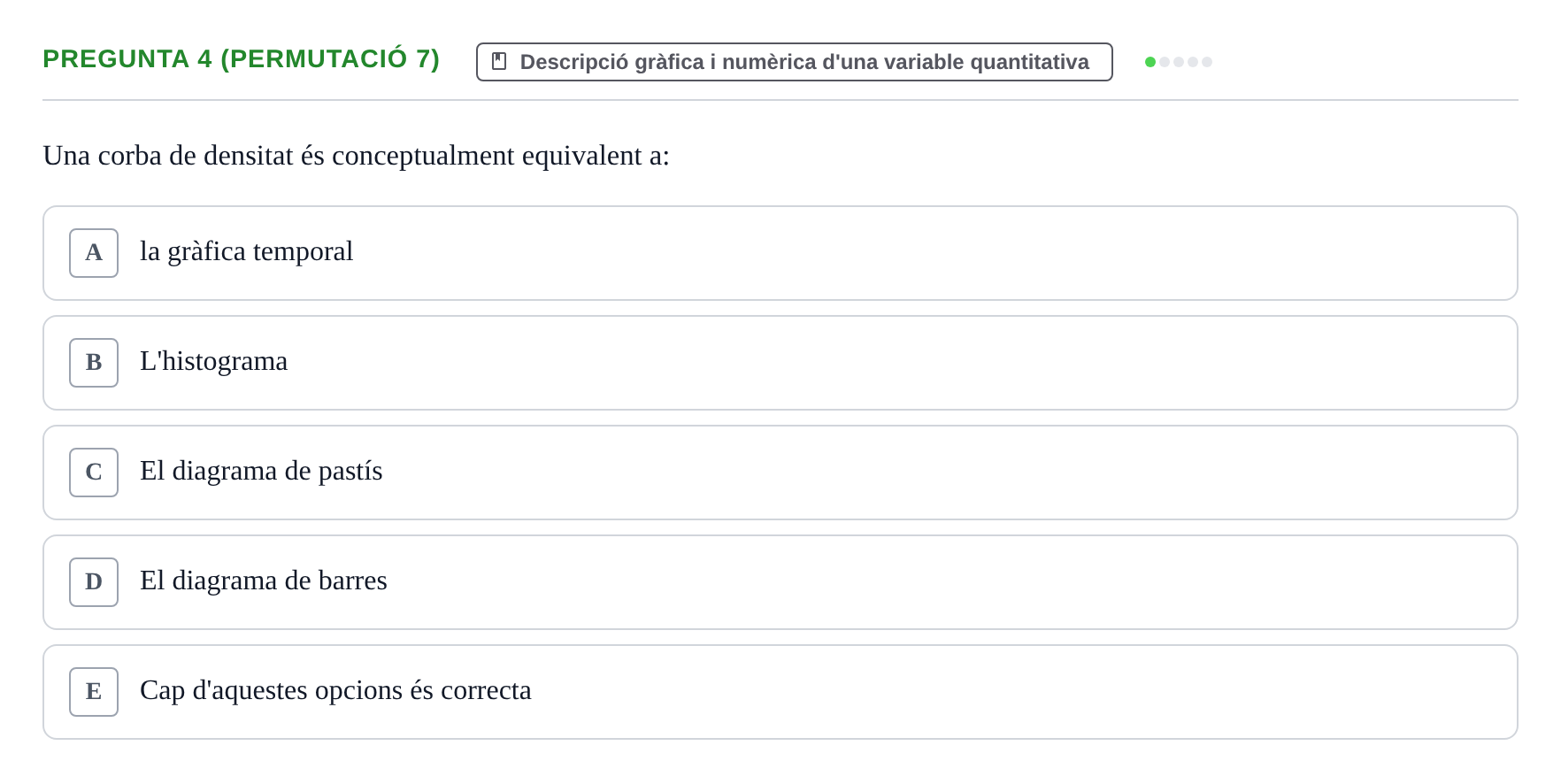 Enunciado: Pregunta 4 (Permutació 7) · Anàlisi de Dades UPF Test en classe 2 (Part 1)