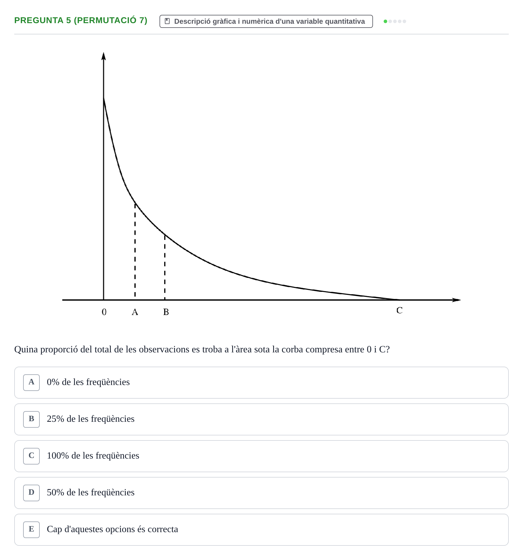 Enunciado: Pregunta 5 (Permutació 7) · Anàlisi de Dades UPF Test en classe 2 (Part 1)