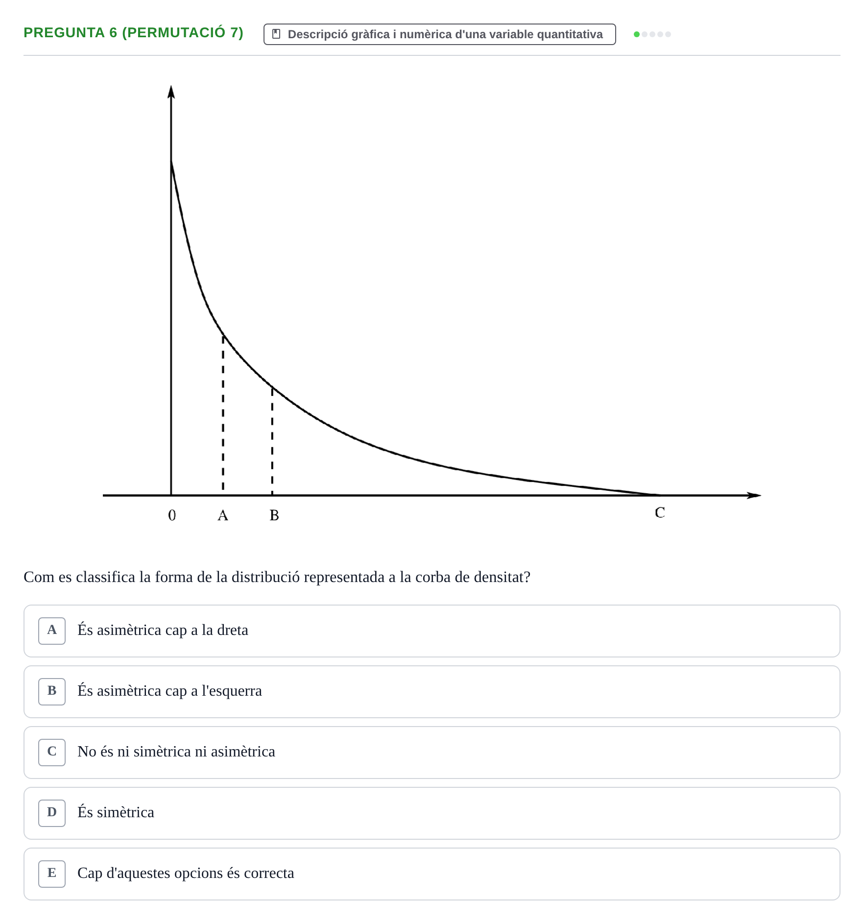 Enunciado: Pregunta 6 (Permutació 7) · Anàlisi de Dades UPF Test en classe 2 (Part 1)