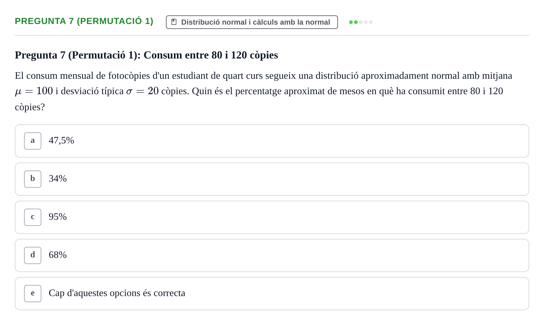 Enunciado: Pregunta 7 (Permutació 1) · Anàlisi de Dades UPF Test en classe 2 (Part 1)