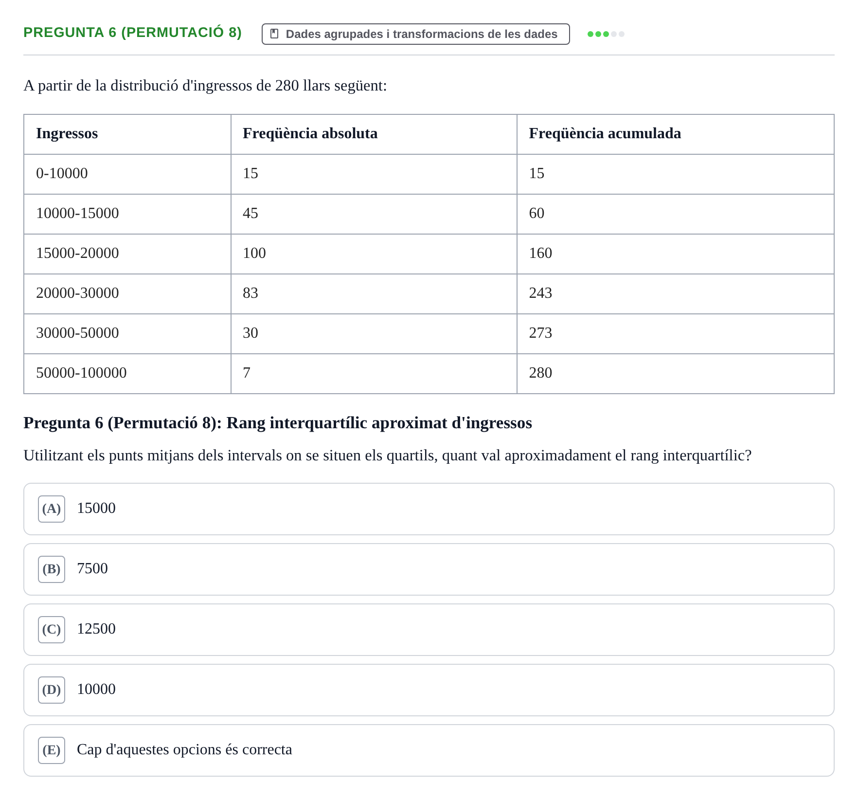 Enunciado: Pregunta 6 (Permutació 8) · Anàlisi de Dades UPF Test en classe 2 (Part 1)