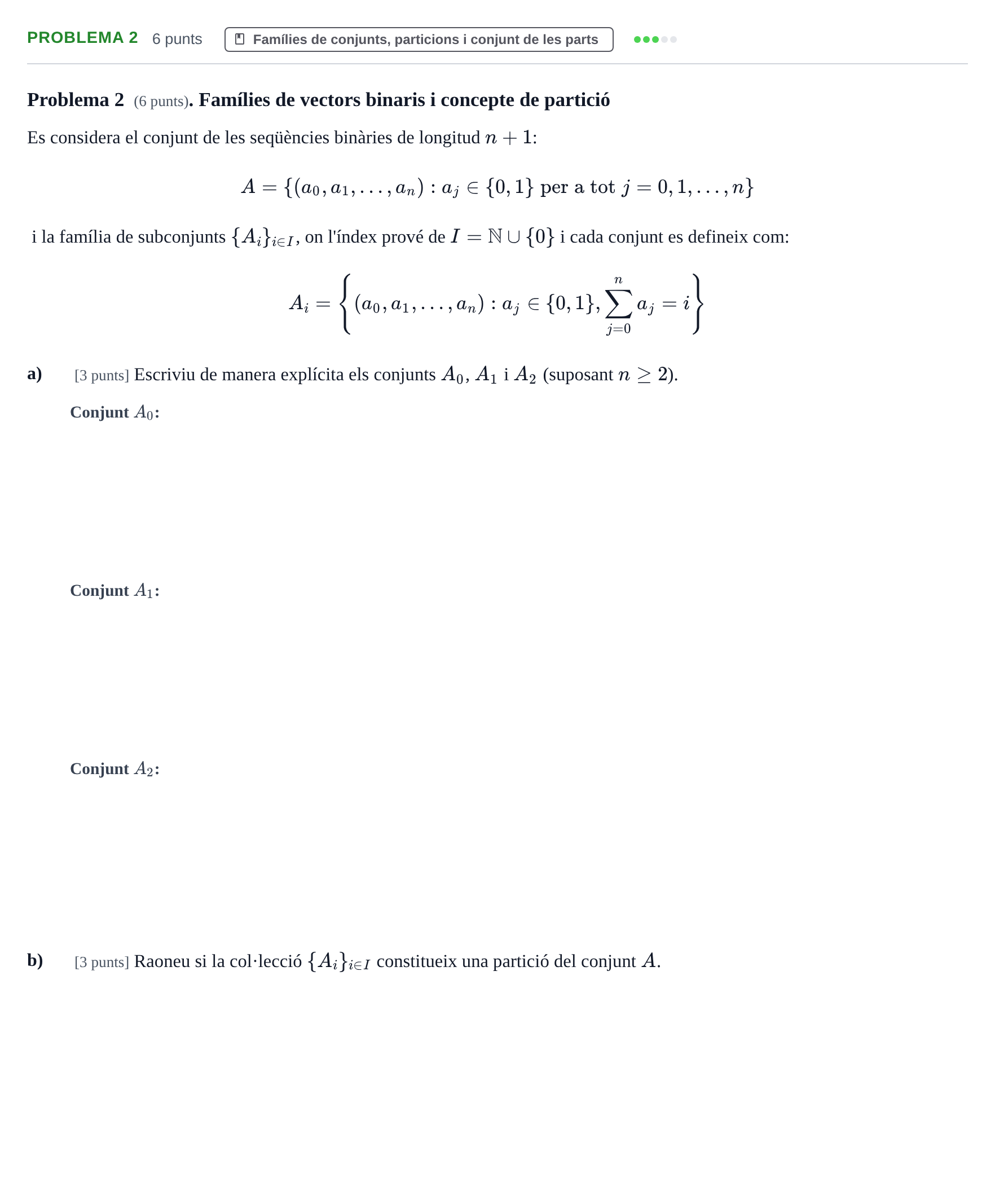 Enunciado: Problema 2 · Álgebra UDL 2021