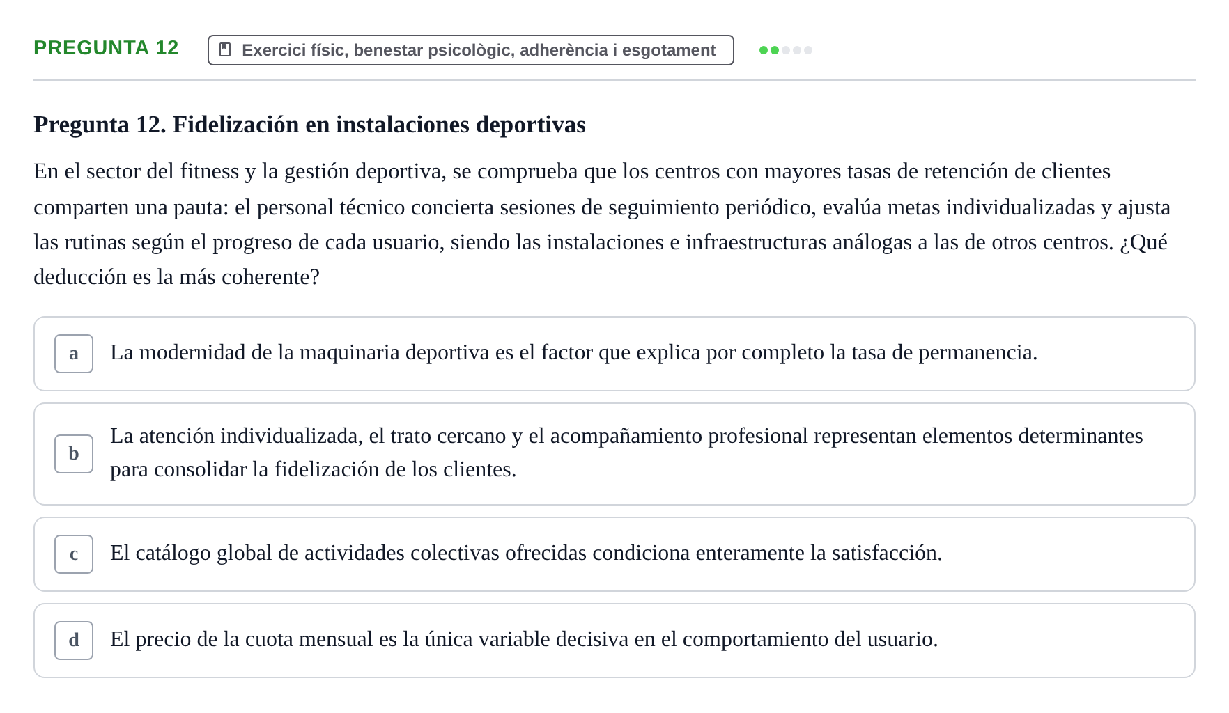 Enunciado: Pregunta 12