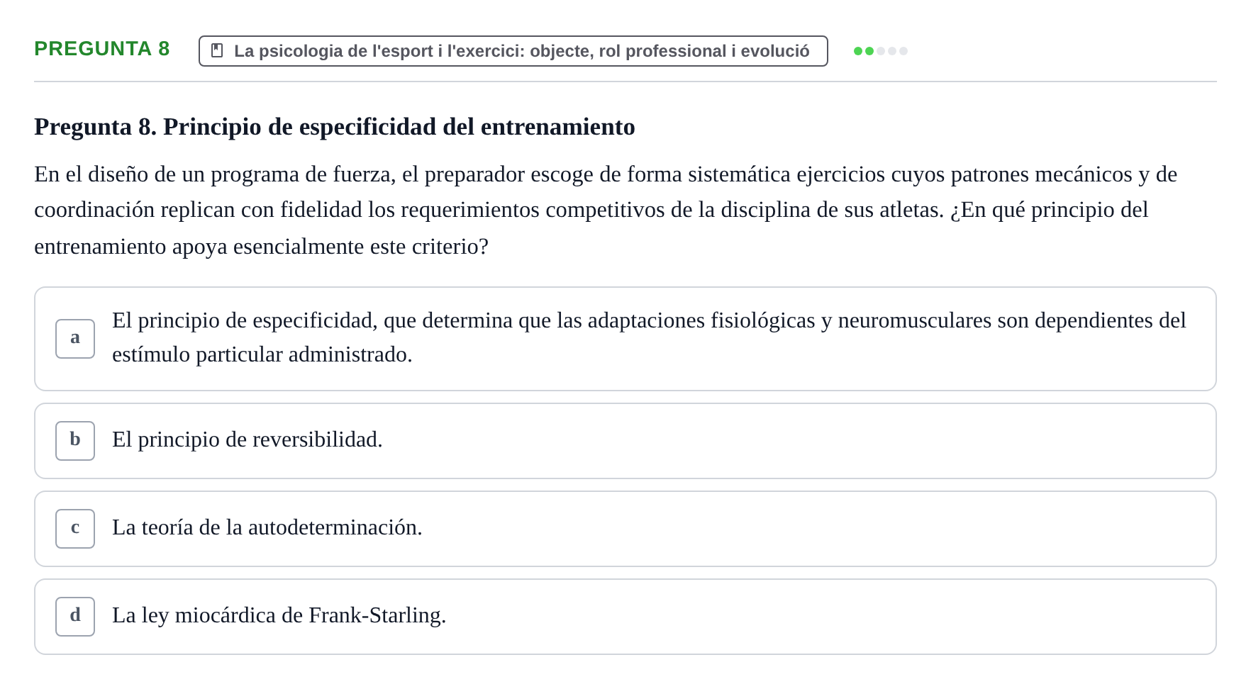 Enunciado: Pregunta 8