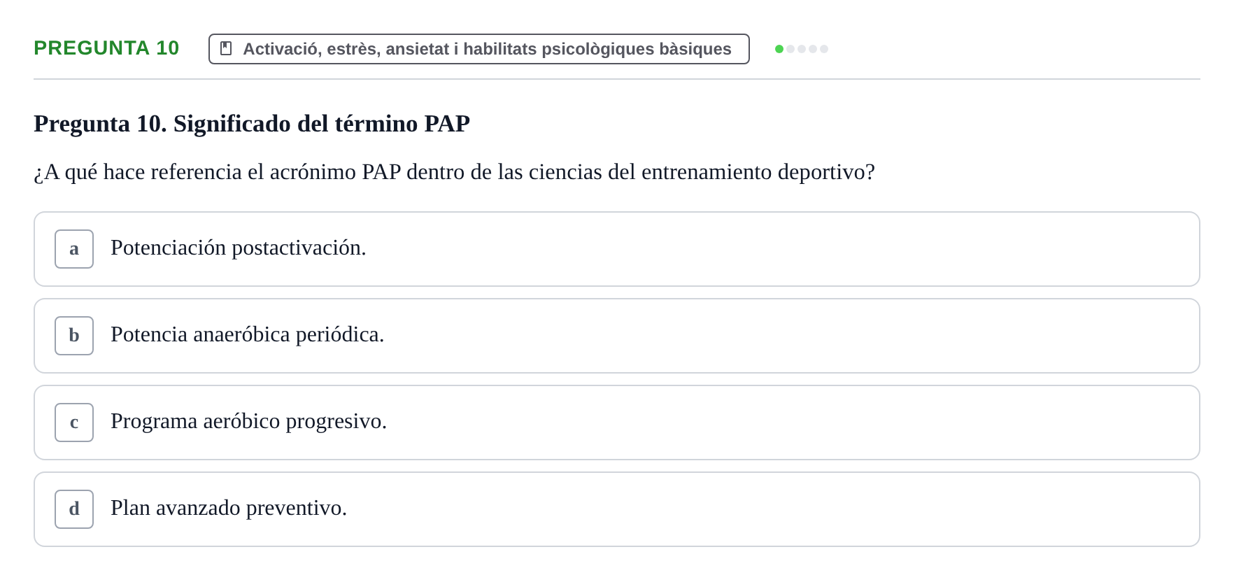 Enunciado: Pregunta 10