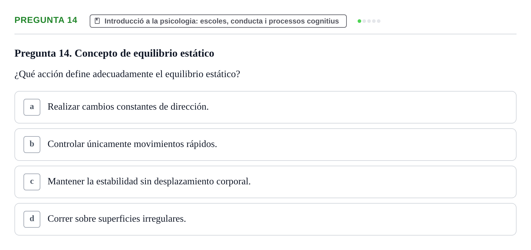 Enunciado: Pregunta 14