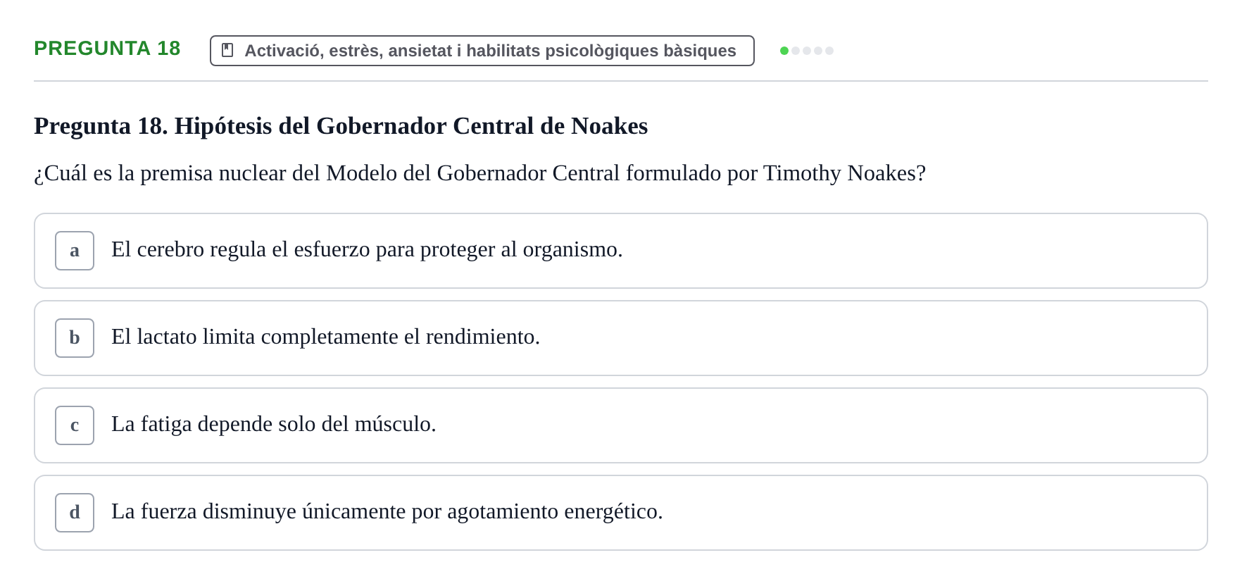 Enunciado: Pregunta 18