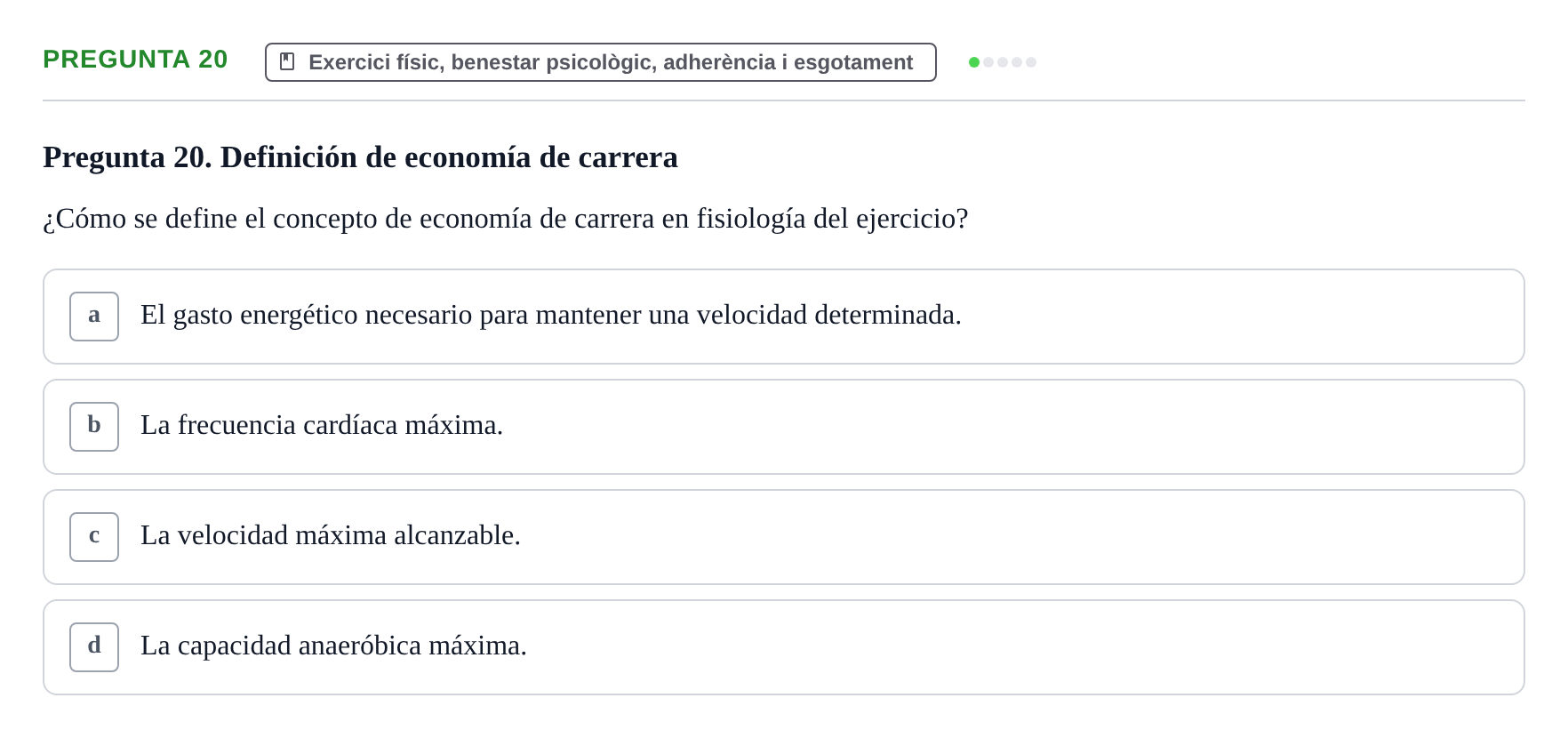 Enunciado: Pregunta 20