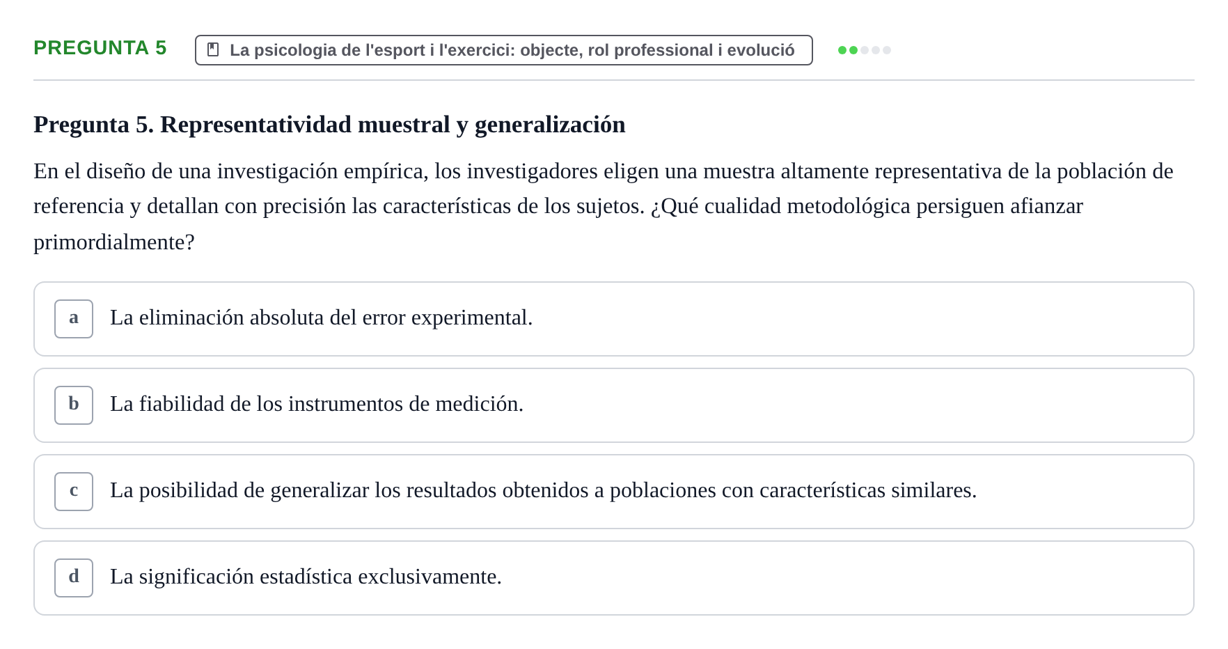 Enunciado: Pregunta 5