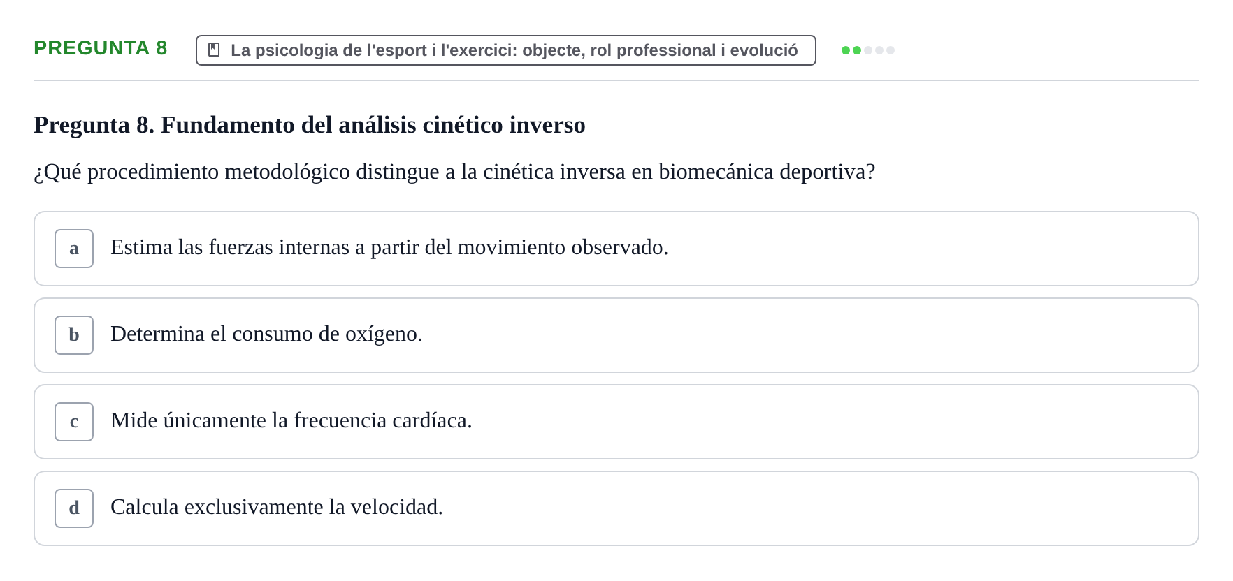 Enunciado: Pregunta 8