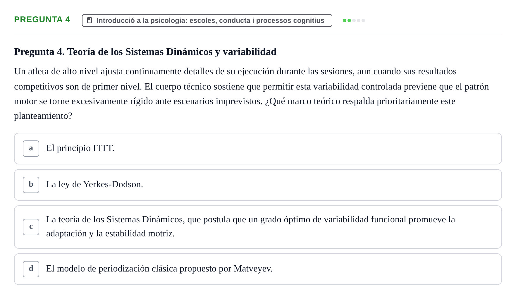 Enunciado: Pregunta 4