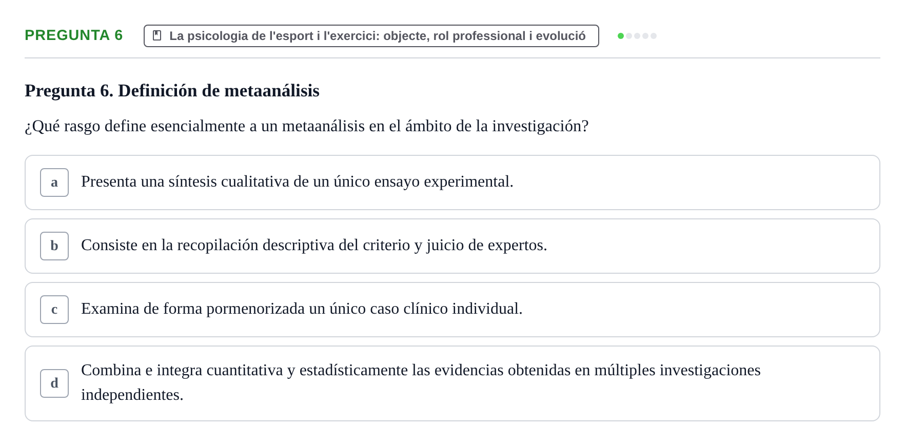 Enunciado: Pregunta 6