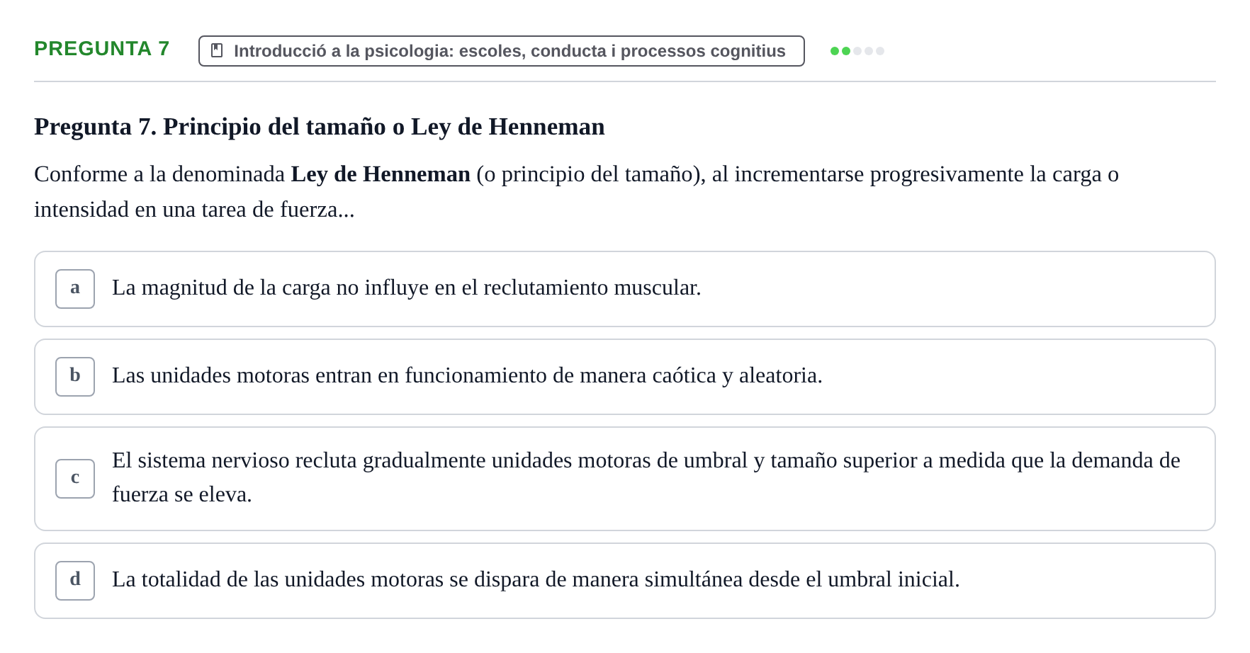 Enunciado: Pregunta 7