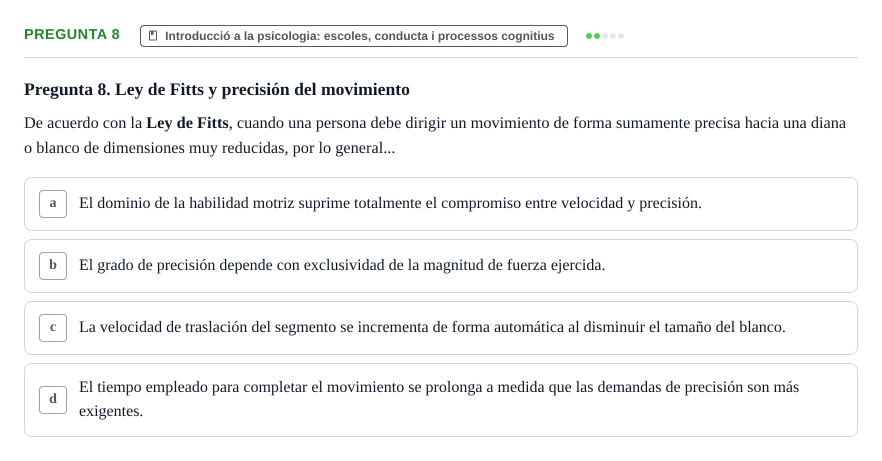 Enunciado: Pregunta 8