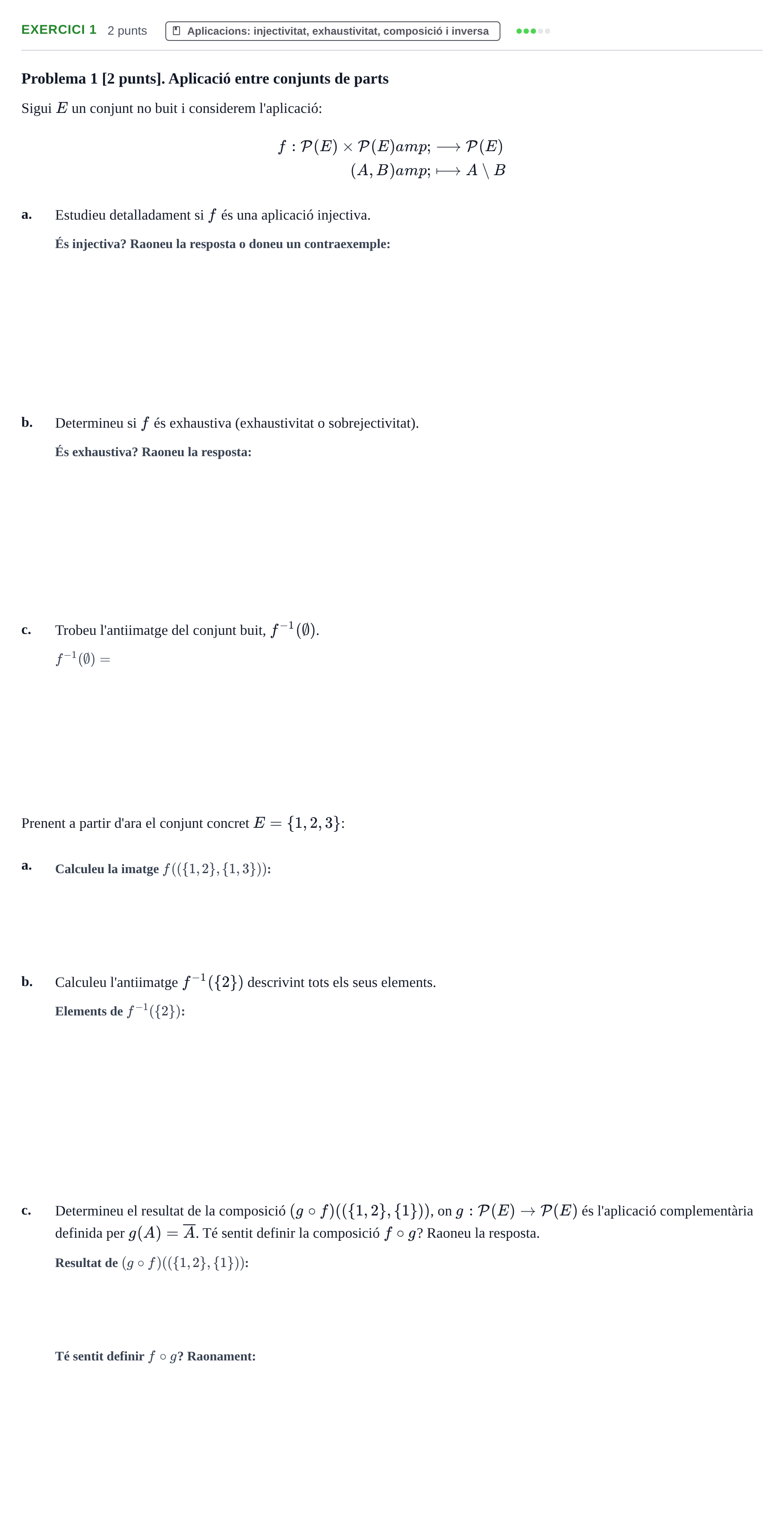 Enunciado: Problema 1 · Álgebra UDL 2018