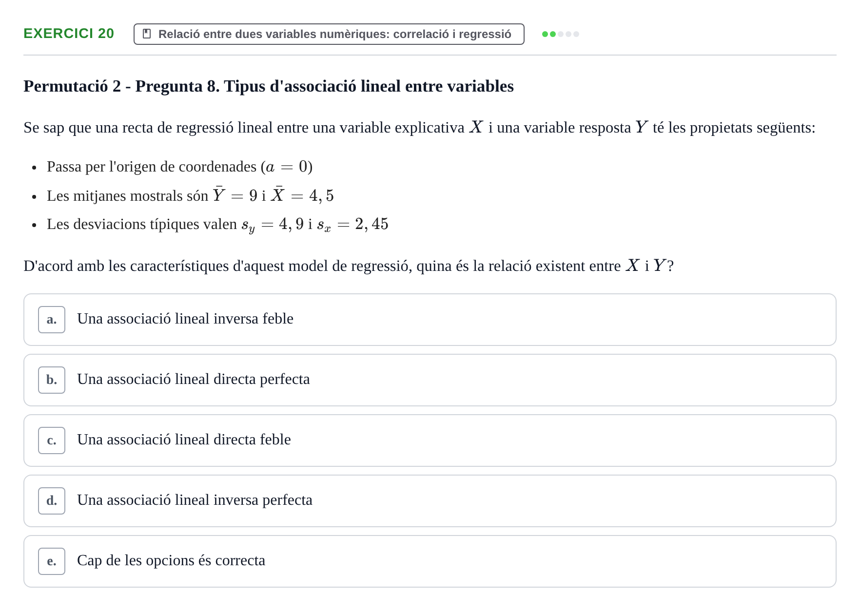 Enunciado: Problema 20 · Anàlisi de Dades UPF Avaluació continuada: Test en classe 3 (Permutacions 1 a 5)